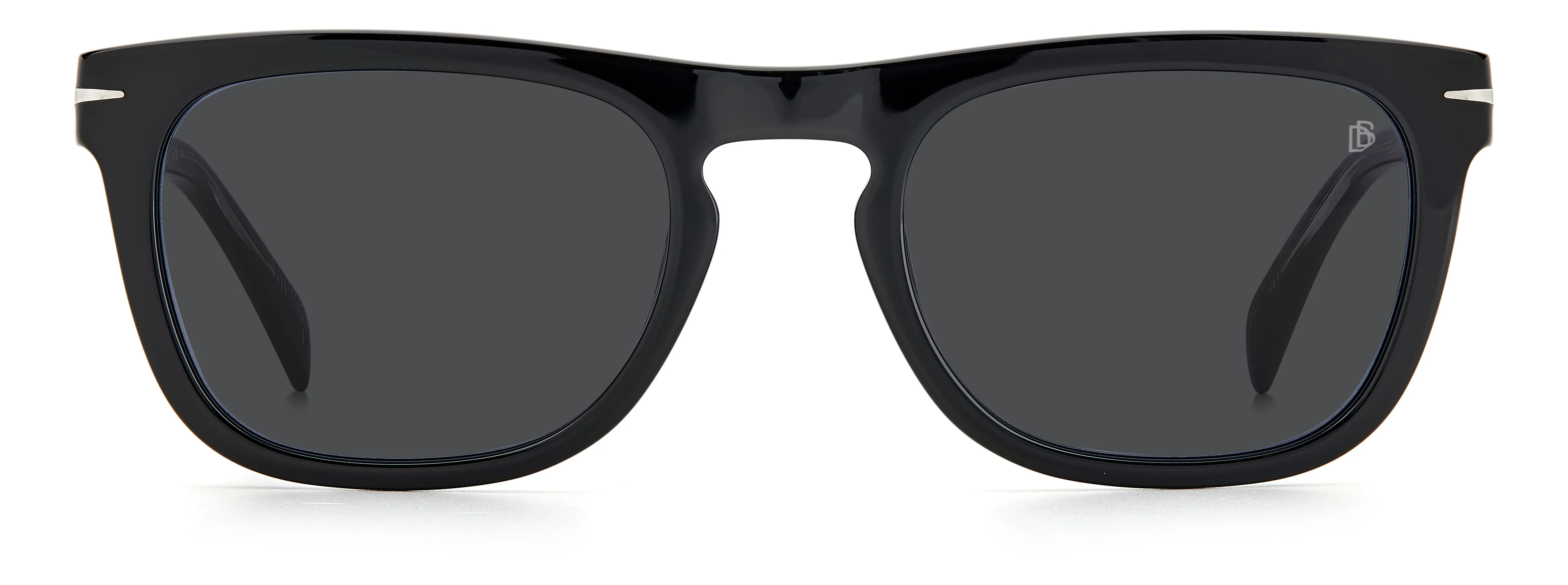 DAVID BECKHAM DB 7077/S BSC/IR Occhiali da sole Acetato Nero Grigio Squadrata - immagine 2
