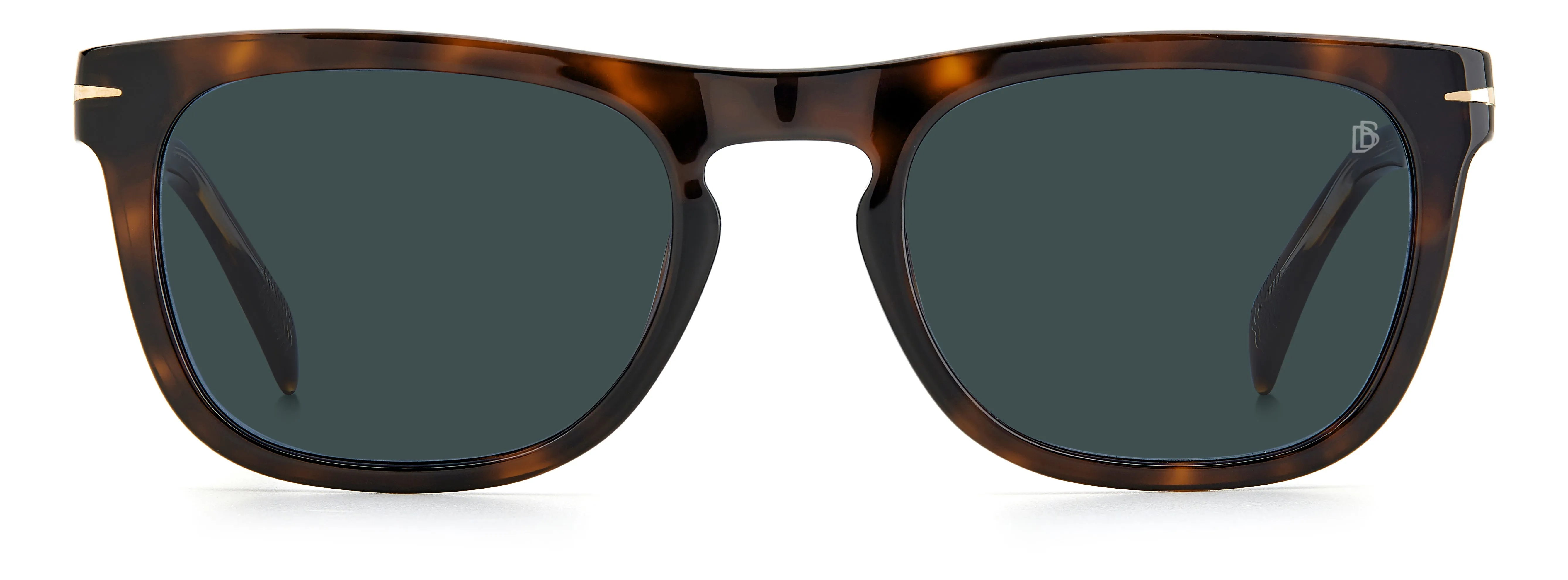 DAVID BECKHAM DB 7077/S 086/KU Occhiali da sole Acetato Havana Blu Squadrata - immagine 2