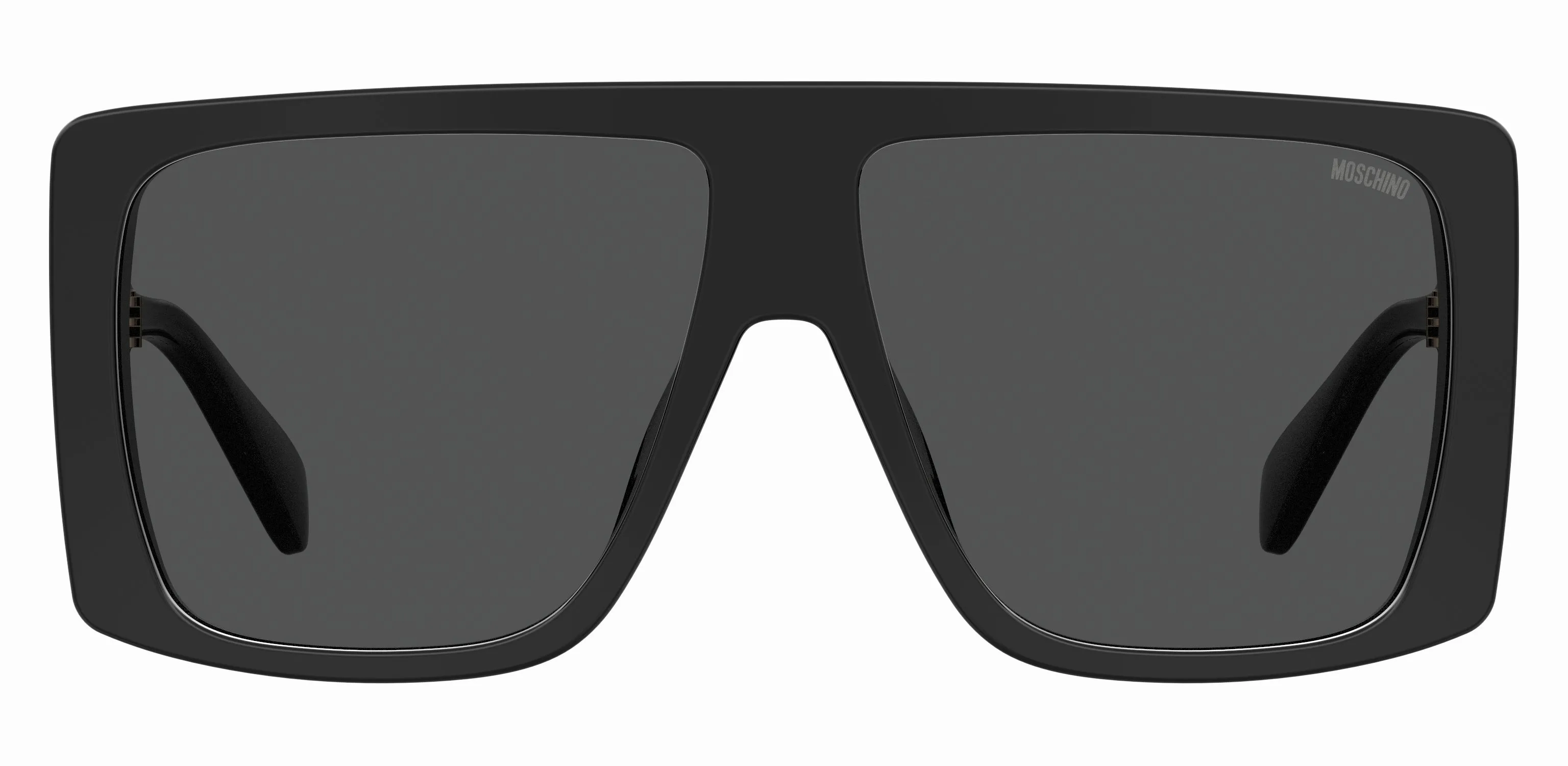 Moschino MOS119/S 807/IR Occhiali da sole Acetato Nero Grigio Squadrata - immagine 2