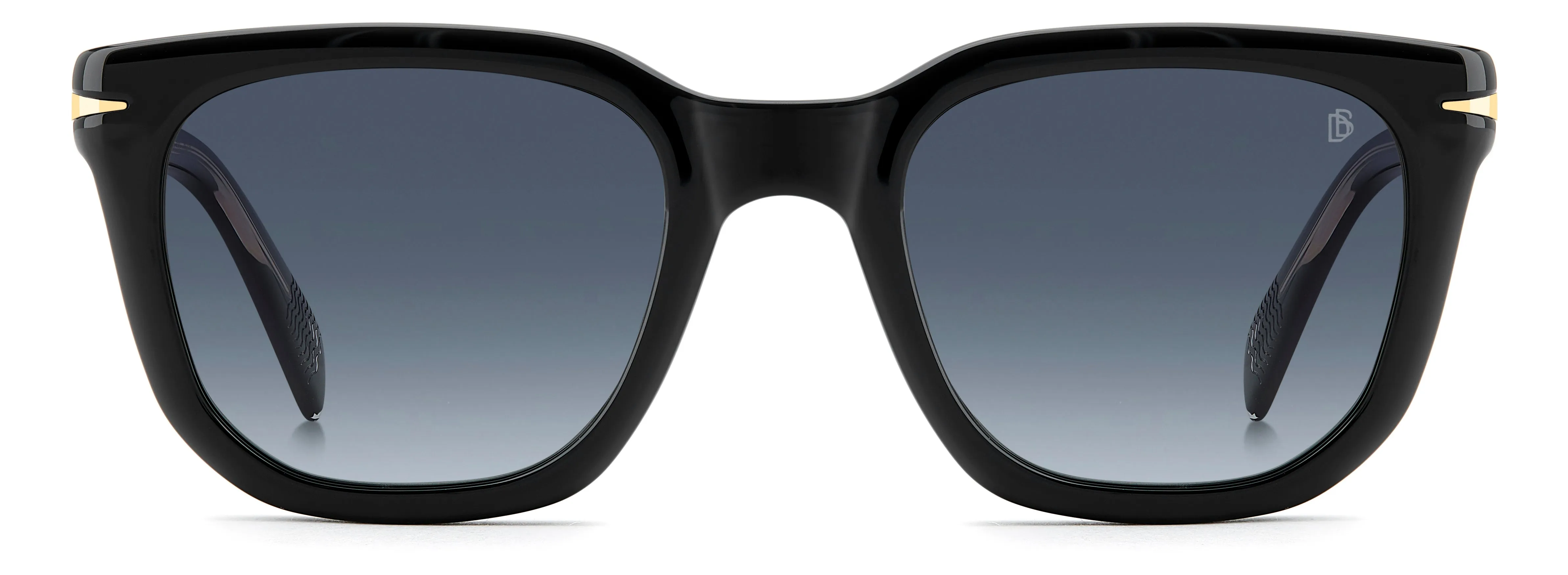 DAVID BECKHAM DB 7043/CS 2M2/Z7 Occhiali da sole Acetato Nero Multicolore Squadrata Sfumato - immagine 2