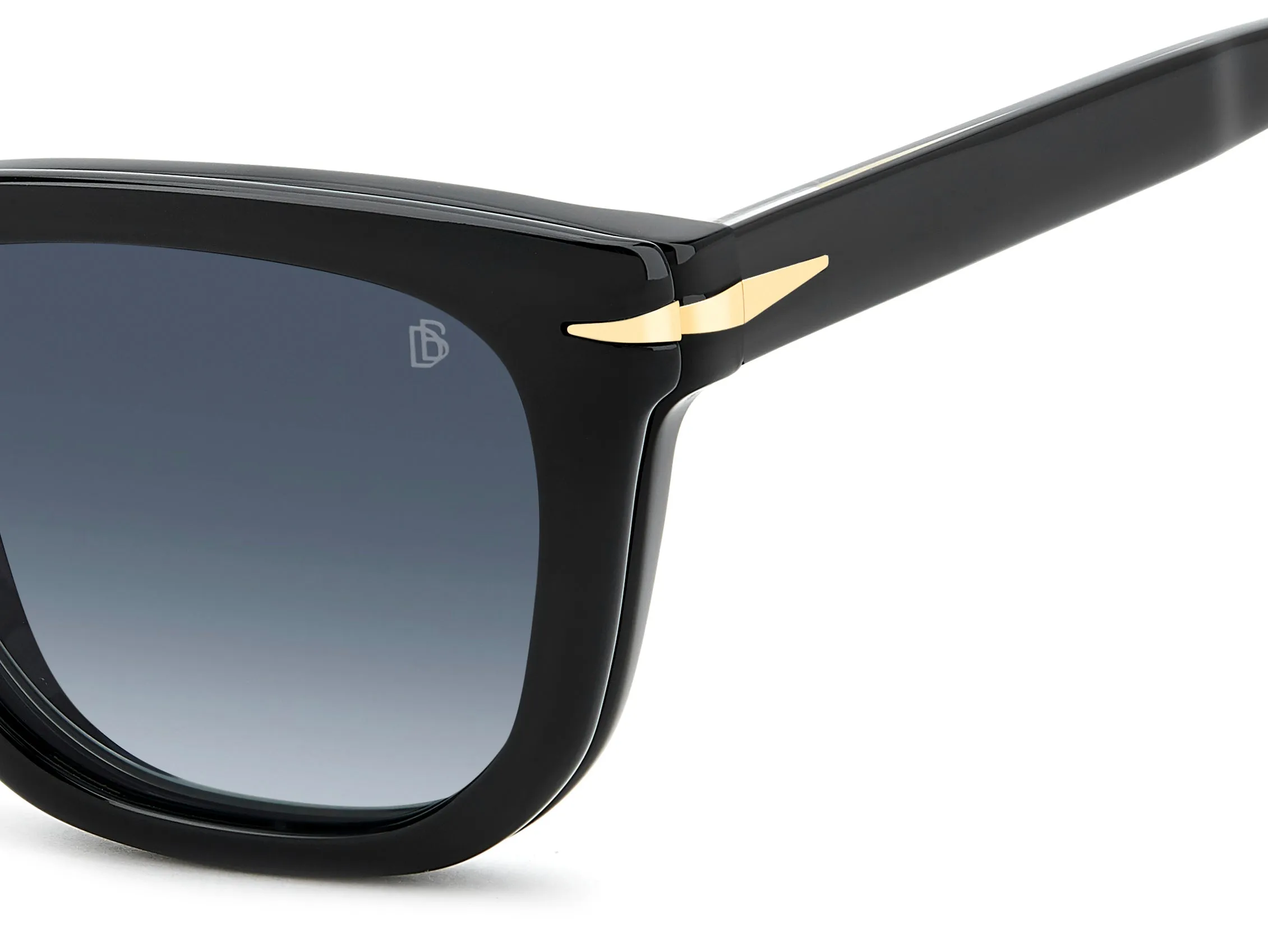 DAVID BECKHAM DB 7043/CS 2M2/Z7 Occhiali da sole Acetato Nero Multicolore Squadrata Sfumato - immagine 3