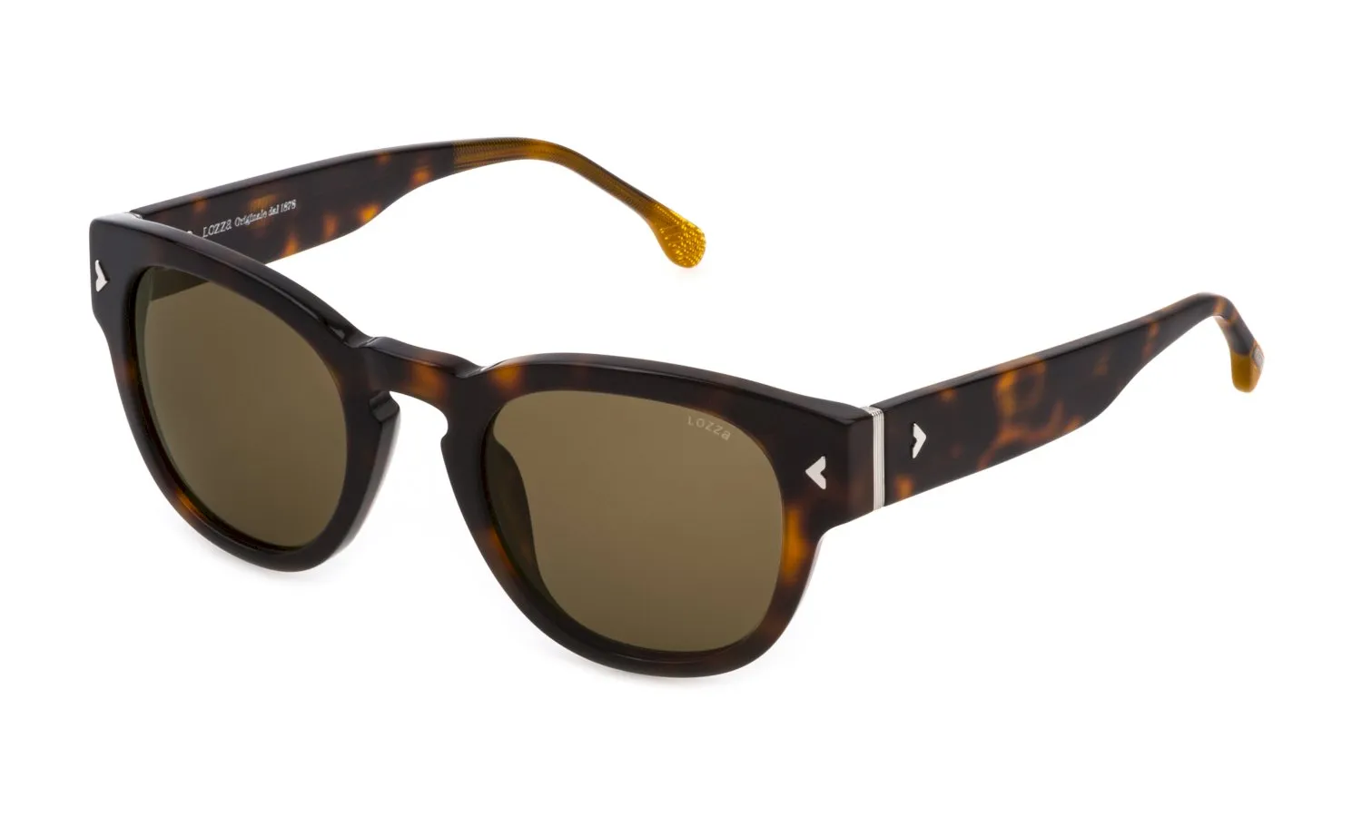 Lozza SL4263 AGRIGENTO 2 09AJ Occhiali da sole Acetato Havana Marrone Rotonda Normale - immagine 1