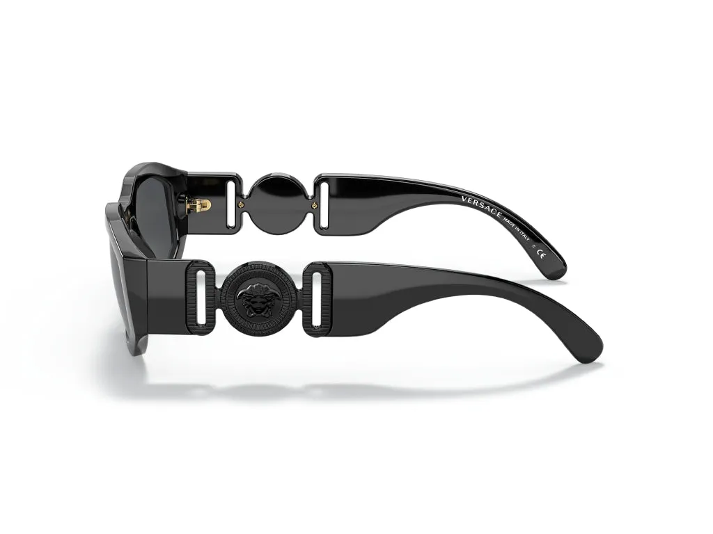 Versace VE4361 536087 Occhiali da sole Nylon Nero Grigio Geometrica Normale - immagine 3