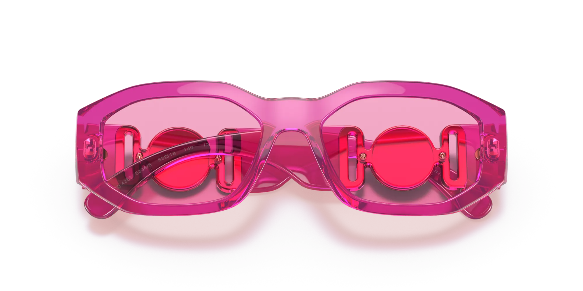 Versace VE4361 5334/5 Occhiali da sole Nylon Rosa Rosa Geometrica Normale - immagine 2