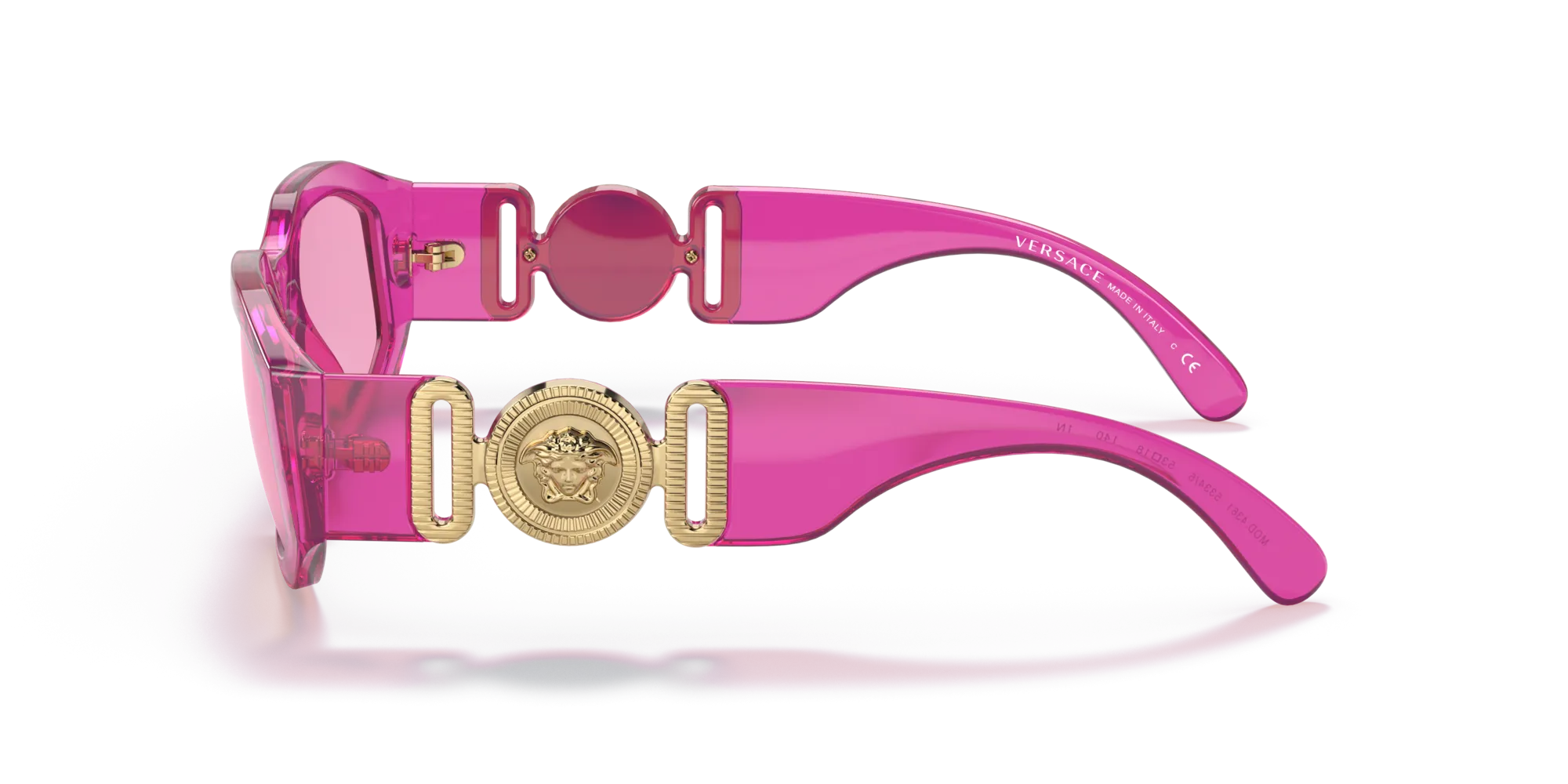 Versace VE4361 5334/5 Occhiali da sole Nylon Rosa Rosa Geometrica Normale - immagine 4