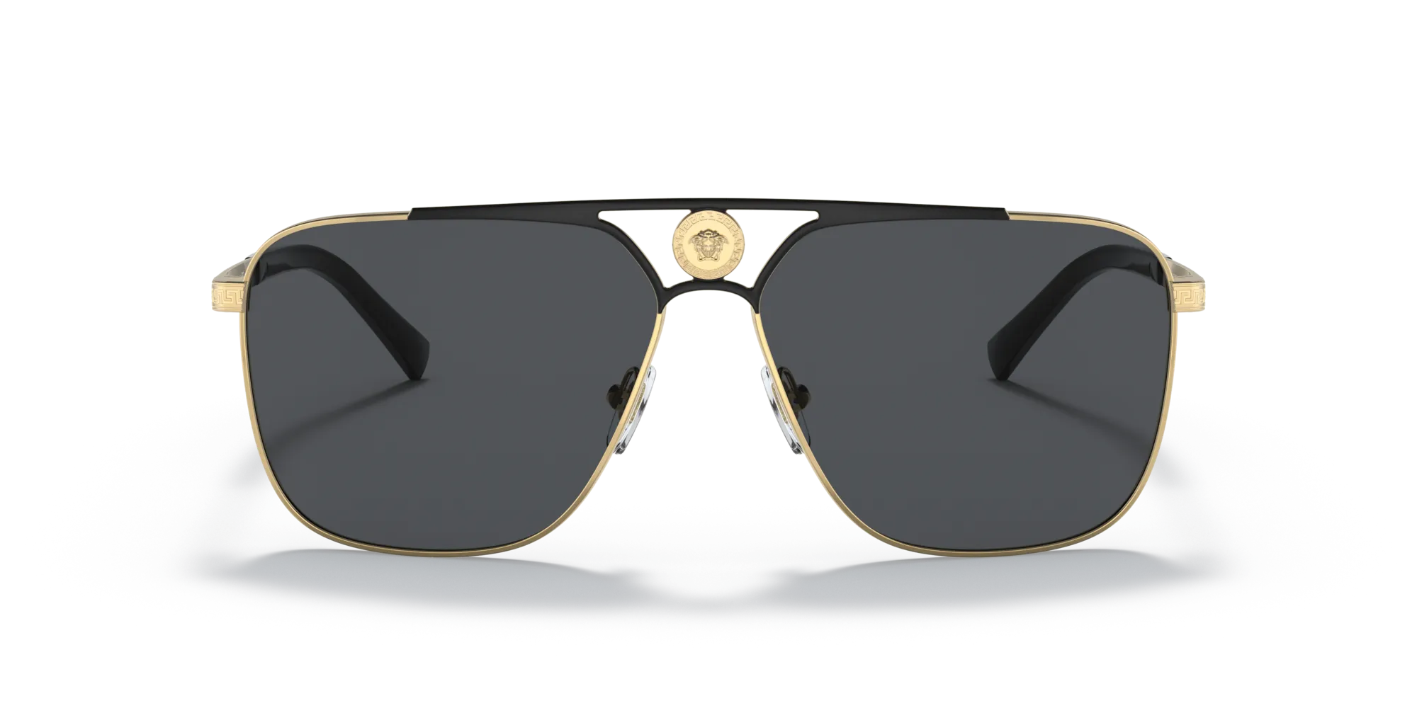Versace VE2238 143687 Occhiali da sole Metallo Oro Grigio Squadrata Normale - immagine 3
