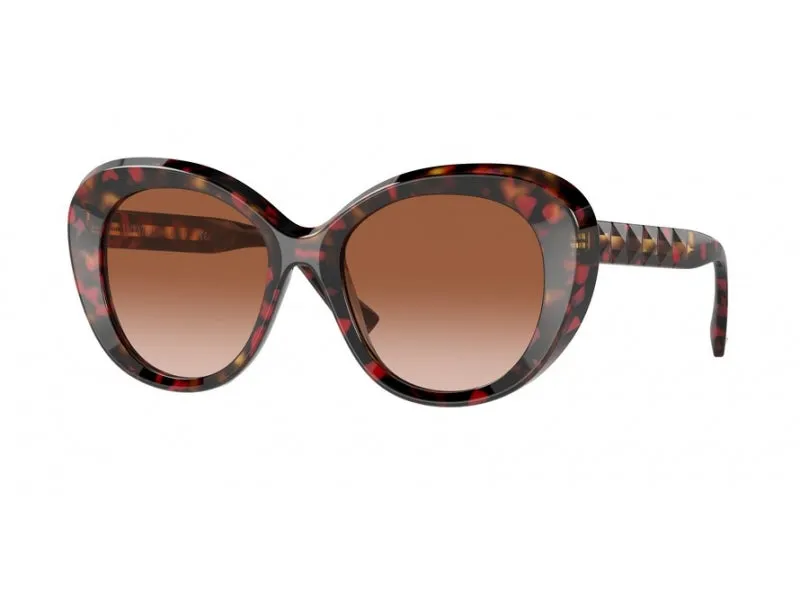 Valentino VA4113 518913 Occhiali da sole outlet Plastica Havana Marrone Rotonda Normale Sfumato - immagine 1