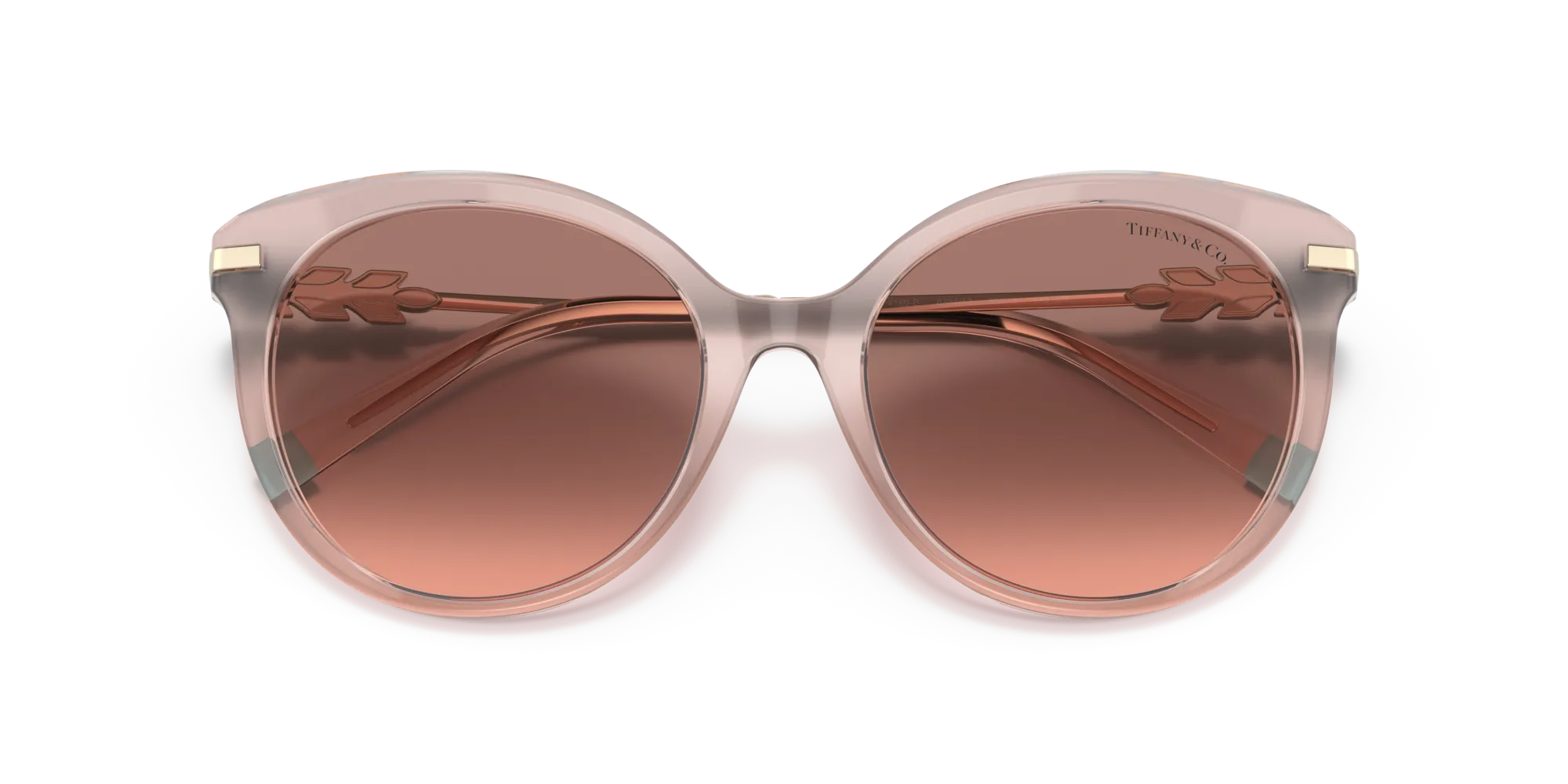 Tiffany TF4189B 833413 Occhiali da sole Acetato Rosa Rosa Cat Eye Normale Sfumato - immagine 2
