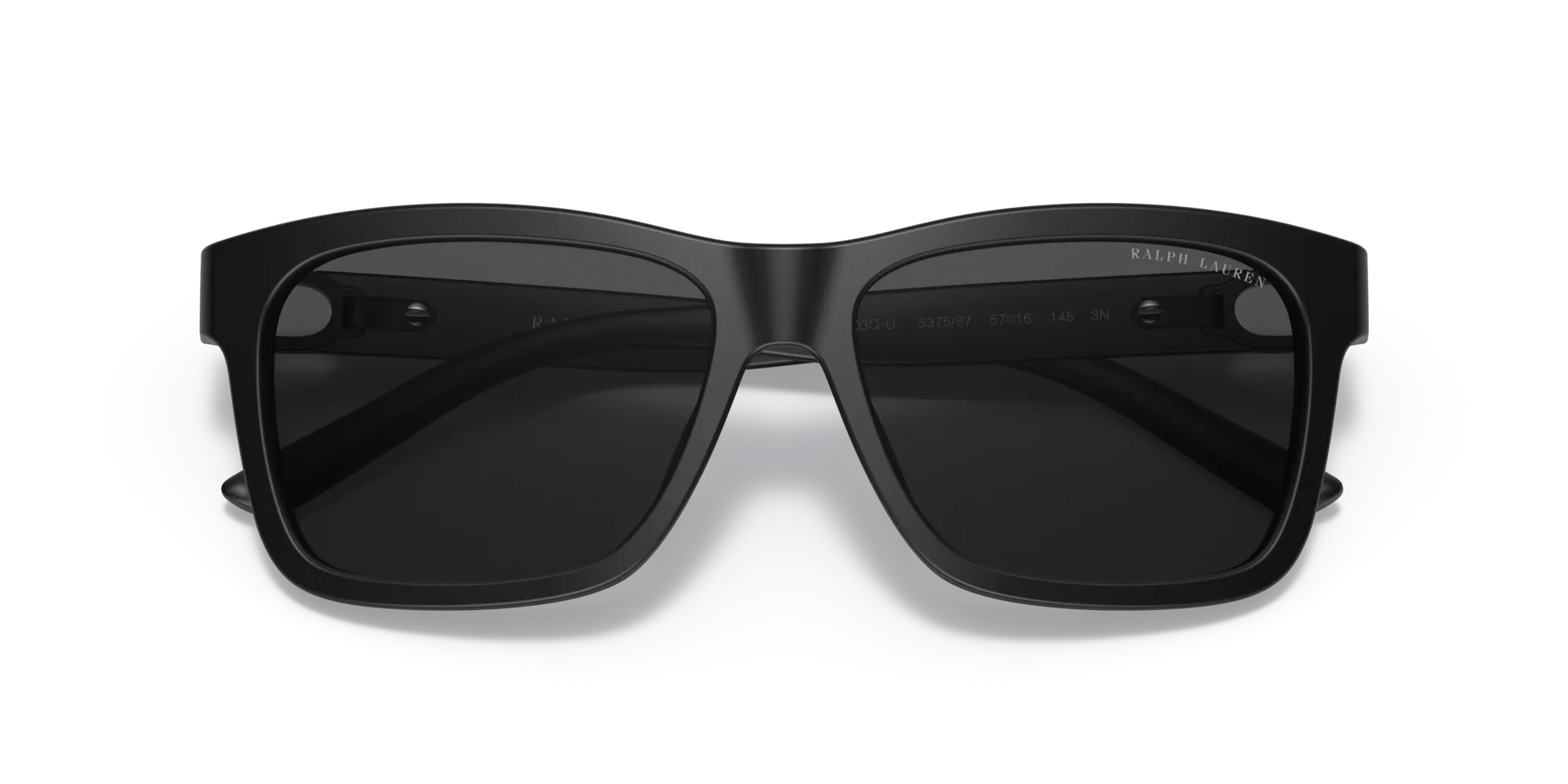Ralph Lauren RL8203QU 537587 Occhiali da sole Acetato Nero Grigio Squadrata Normale - immagine 2