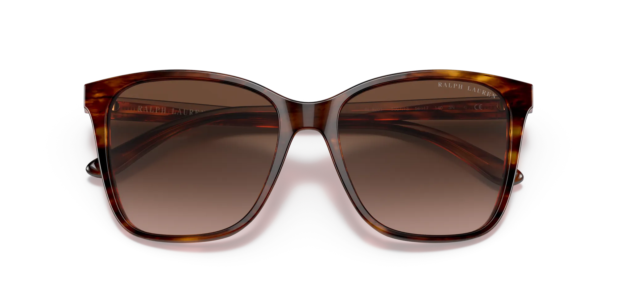 Ralph Lauren RL8201 500713 Occhiali da sole Acetato Tartaruga Marrone Pillow Normale Sfumato - immagine 2