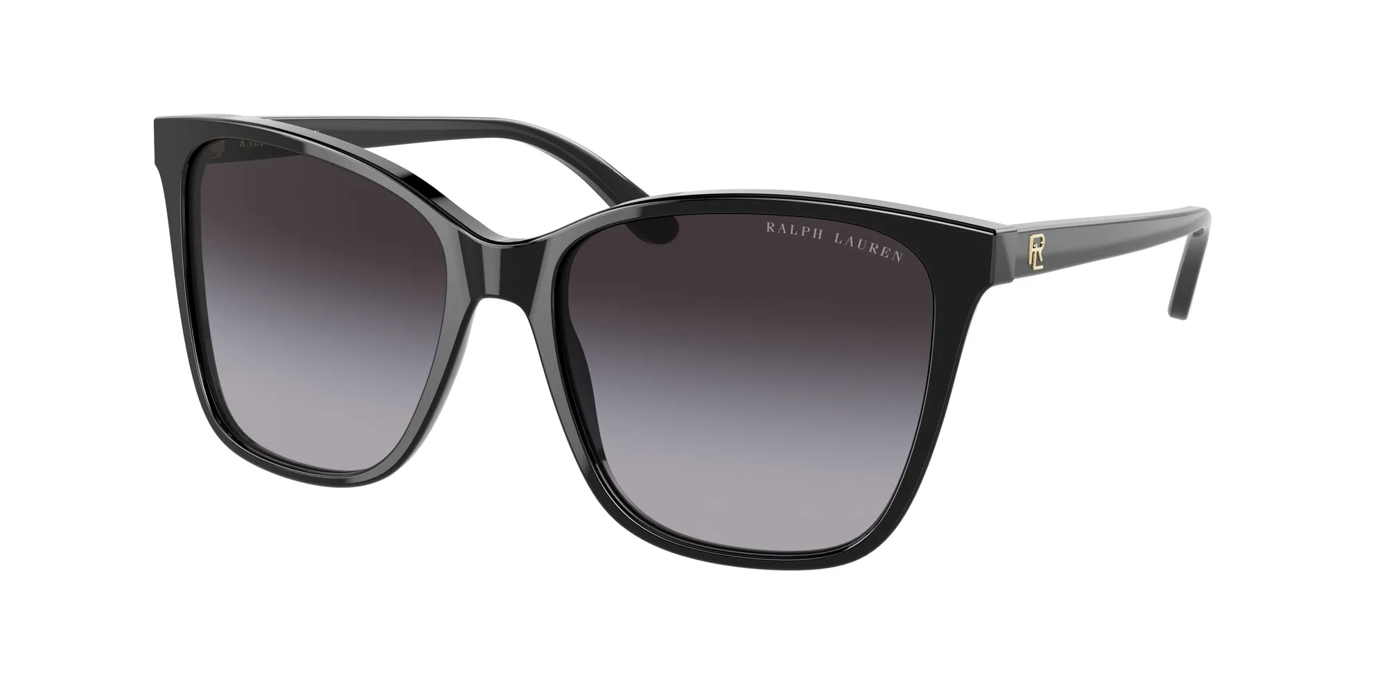 Ralph Lauren RL8201 50018G Occhiali da sole Acetato Nero Grigio Pillow Normale Sfumato - immagine 1