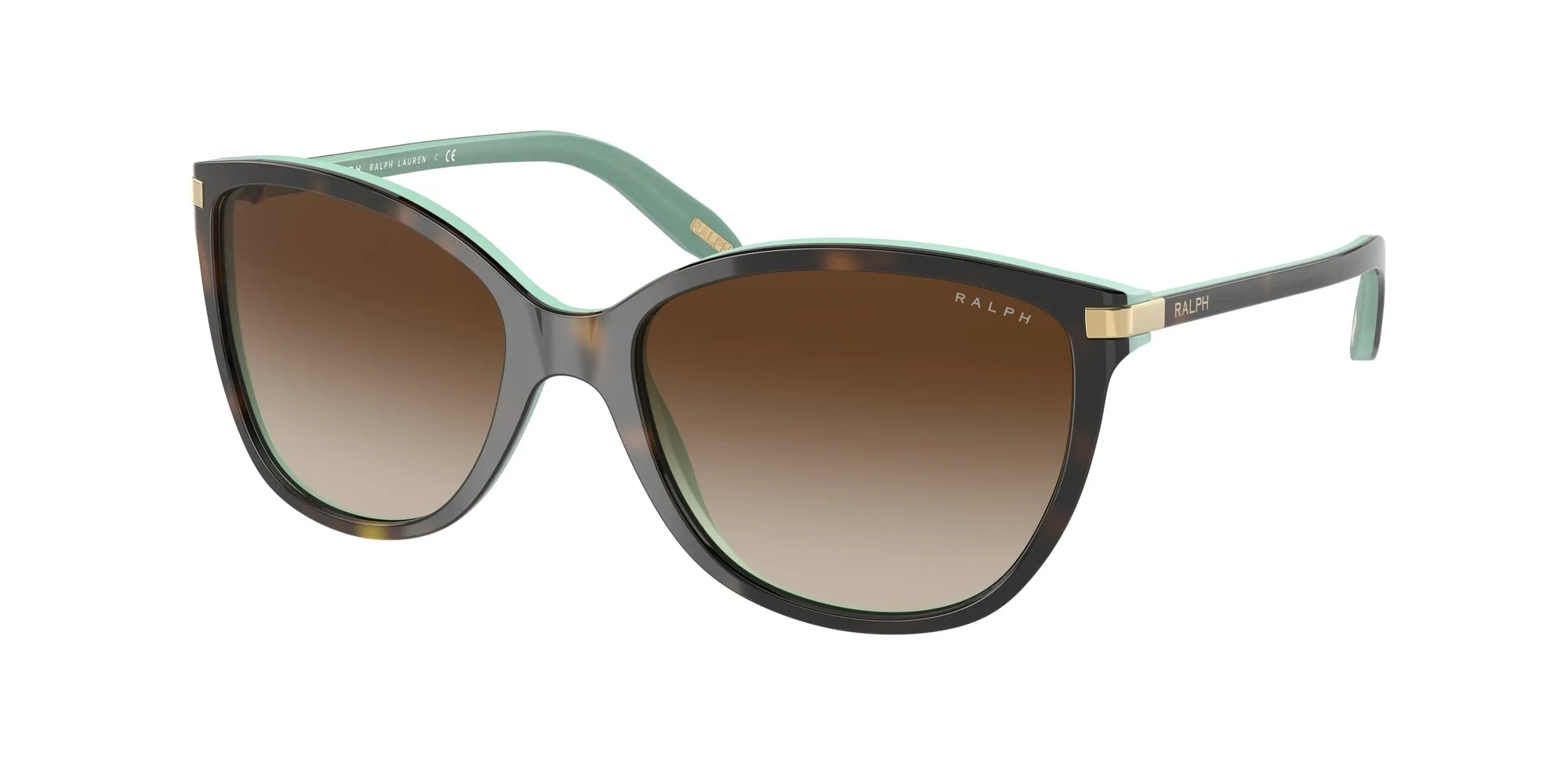Ralph Lauren RA5160 RA5160 601/13 Occhiali da sole Acetato Tartaruga Marrone Cat Eye Normale Sfumato - immagine 1