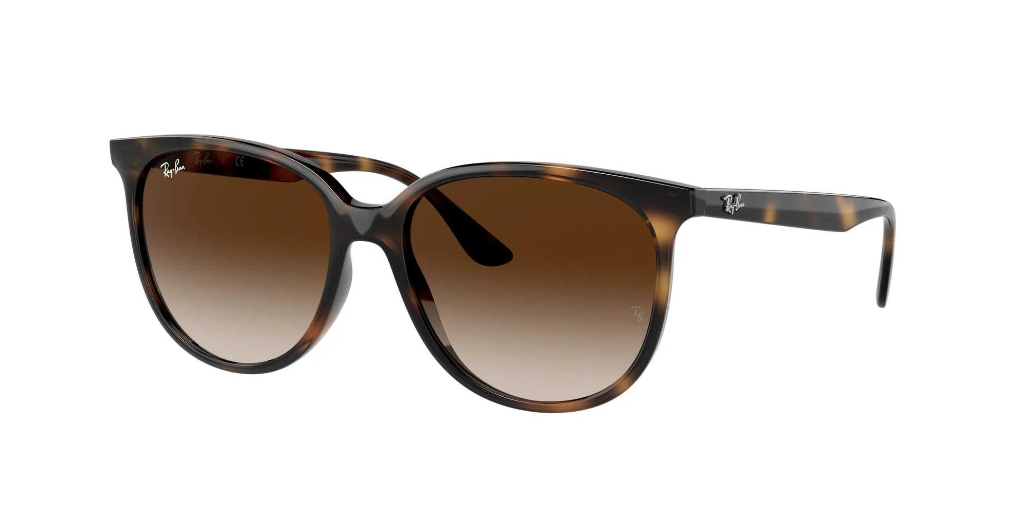Ray - Ban RB4378 710/13 Occhiali da sole Iniettato Tartaruga Marrone Squadrata Normale Sfumato - immagine 1