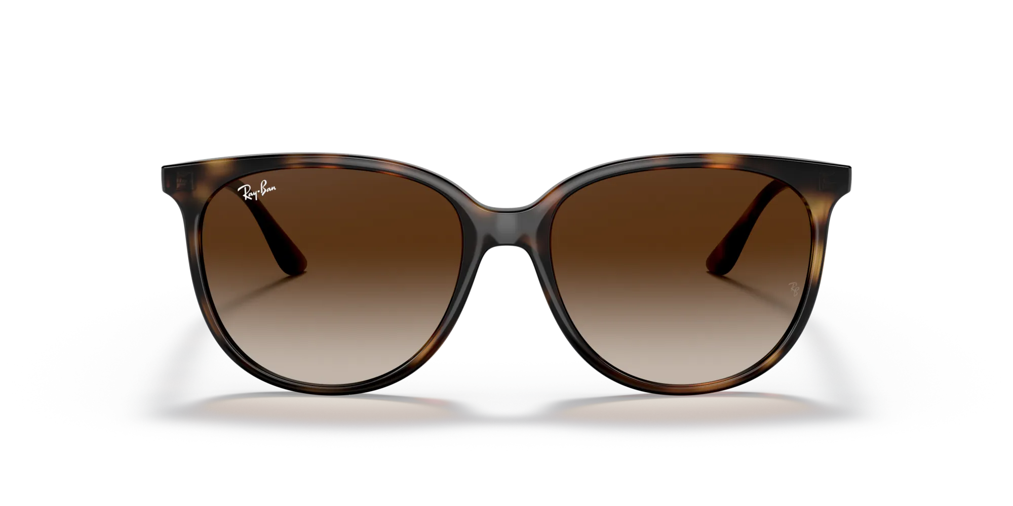 Ray - Ban RB4378 710/13 Occhiali da sole Iniettato Tartaruga Marrone Squadrata Normale Sfumato - immagine 3
