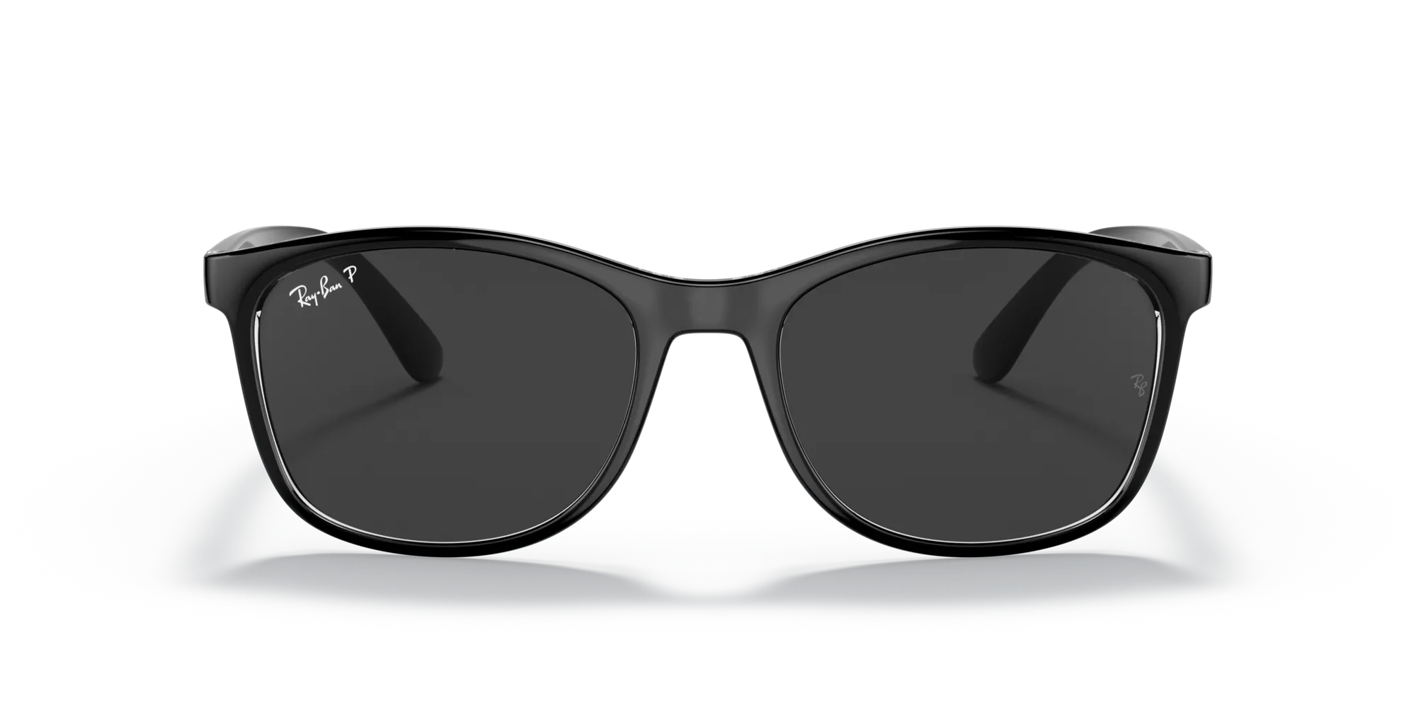 Ray - Ban RB4374 603948 Occhiali da sole Nylon Nero Grigio Squadrata Polarizzata - immagine 3