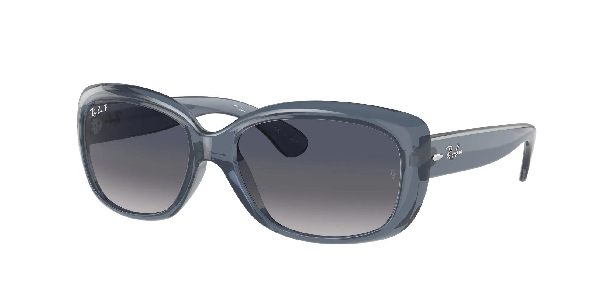 Ray - Ban RB4101 JACKIE OHH 659278 Occhiali da sole Nylon Blu Blu Farfalla Polarizzata Sfumato - immagine 1