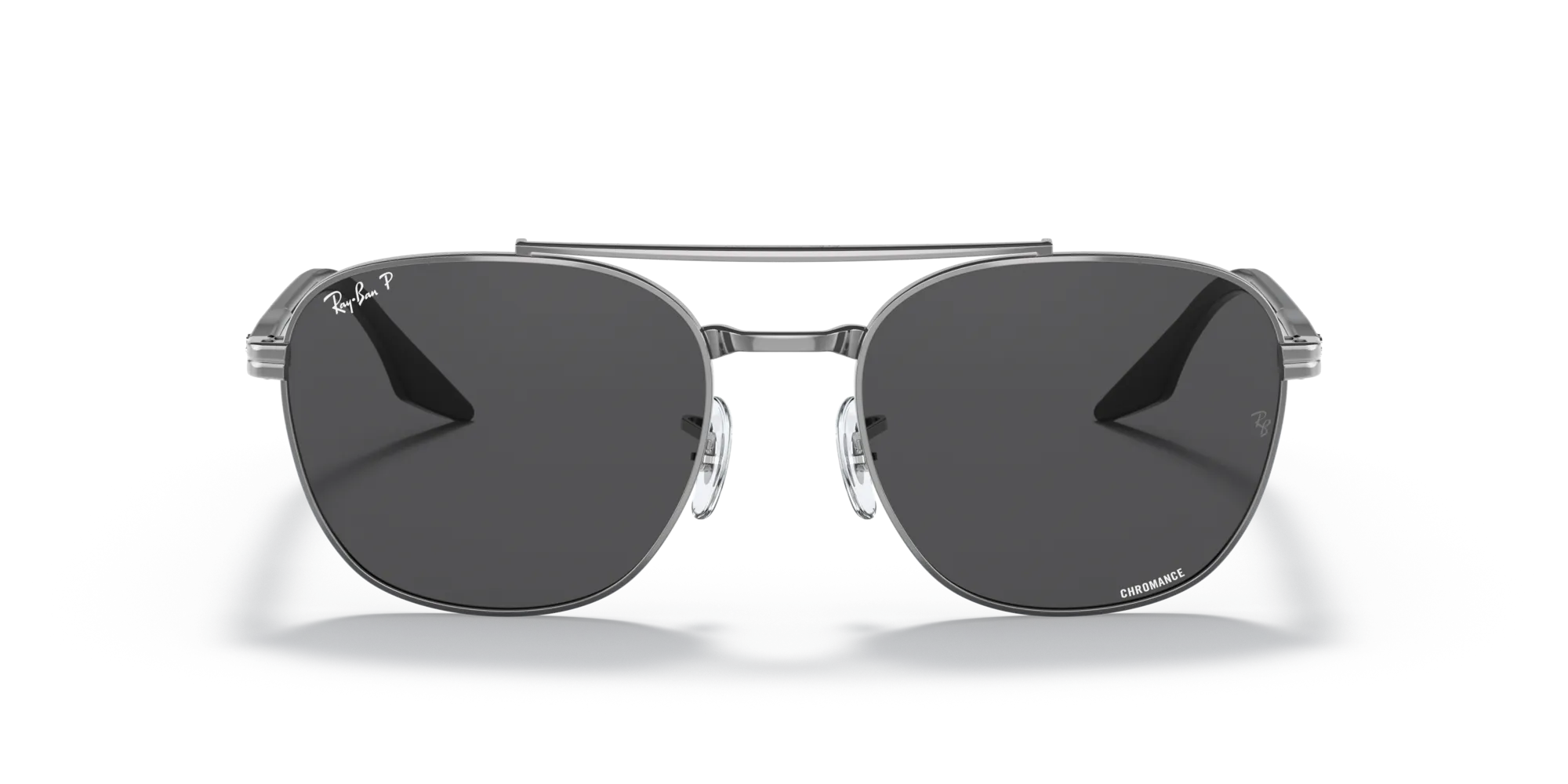 Ray - Ban RB3688 004/K8 Occhiali da sole Metallo Grigio Grigio Squadrata Polarizzata - immagine 3