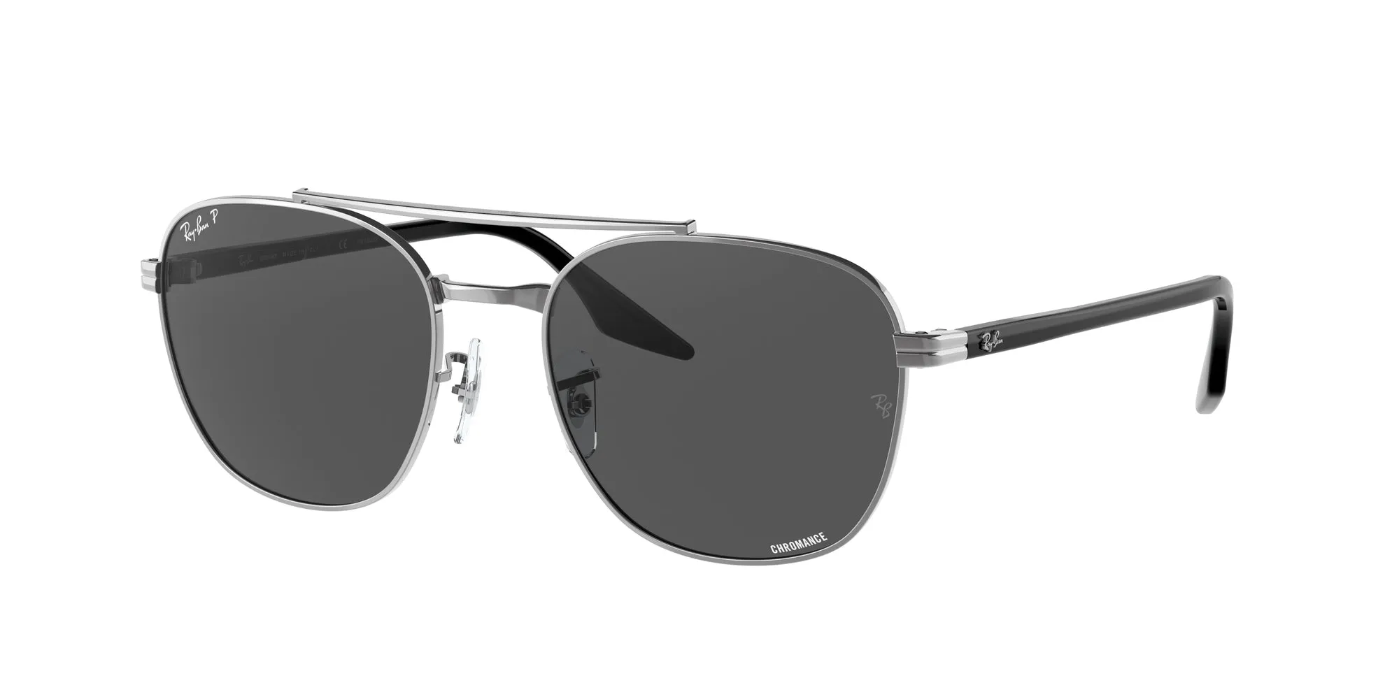 Ray - Ban RB3688 004/K8 Occhiali da sole Metallo Grigio Grigio Squadrata Polarizzata Antiriflesso - immagine 1