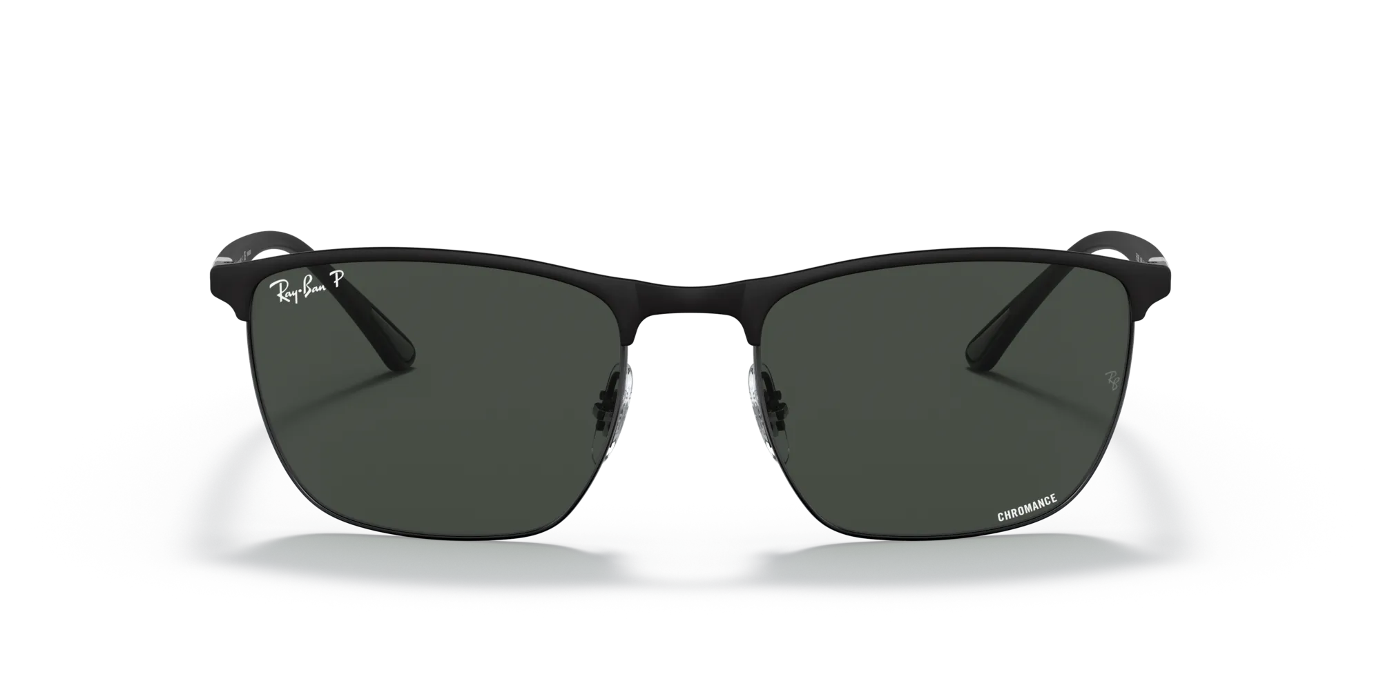 Ray - Ban RB3686 186/K8 Occhiali da sole Acciaio Nero Grigio Squadrata Polarizzata - immagine 3