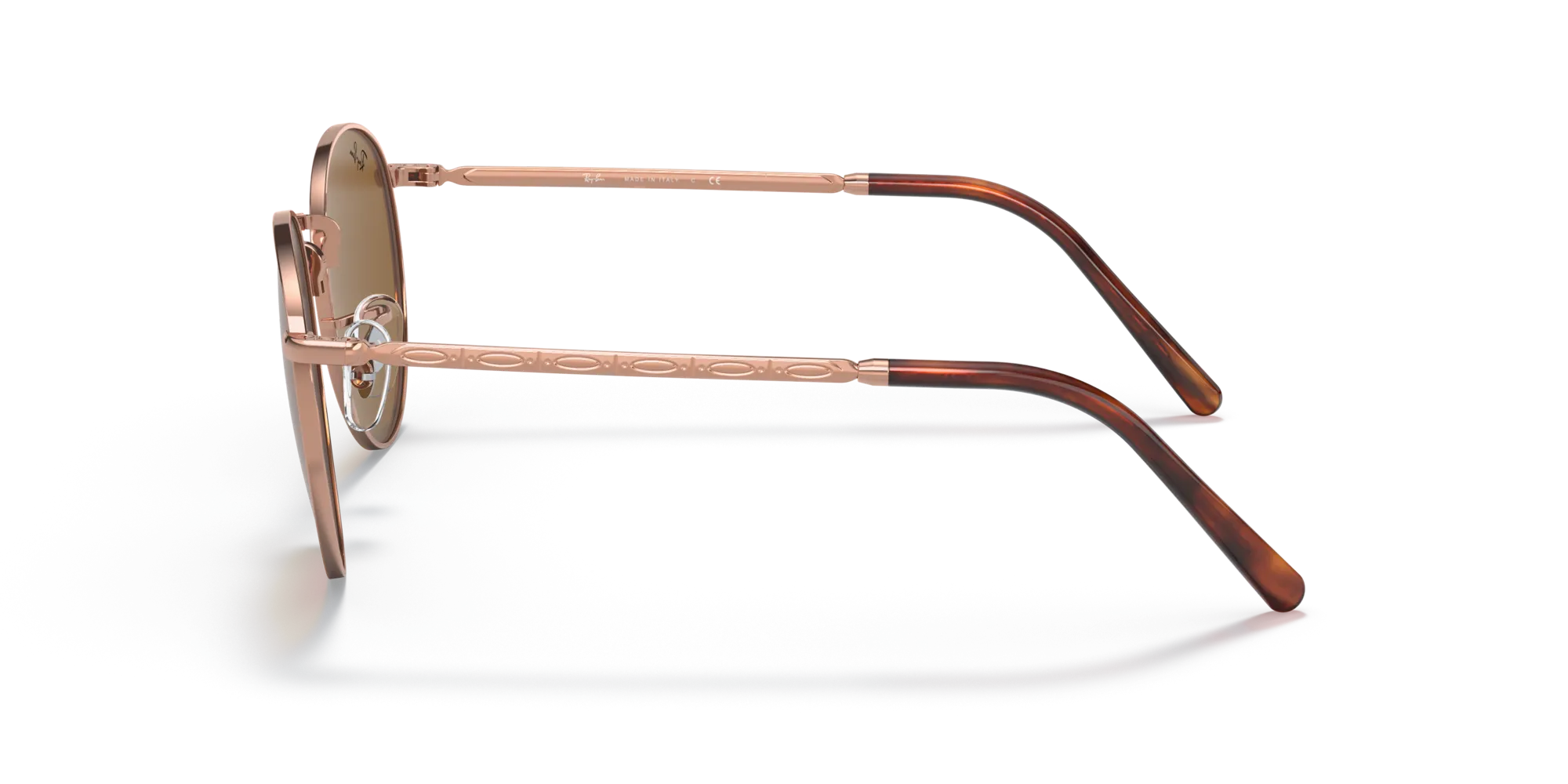 Ray - Ban RB3637 NEW ROUND 920233 Occhiali da sole Metallo Oro Marrone Pantos Normale - immagine 4