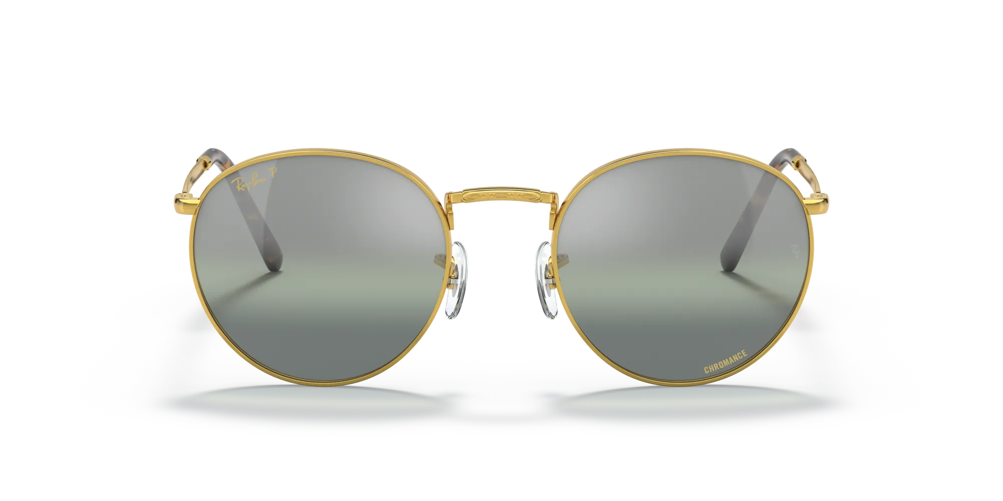 Ray - Ban RB3637 NEW ROUND 9196G4 Occhiali da sole Metallo Oro Verde Pantos Polarizzata Sfumato - immagine 3