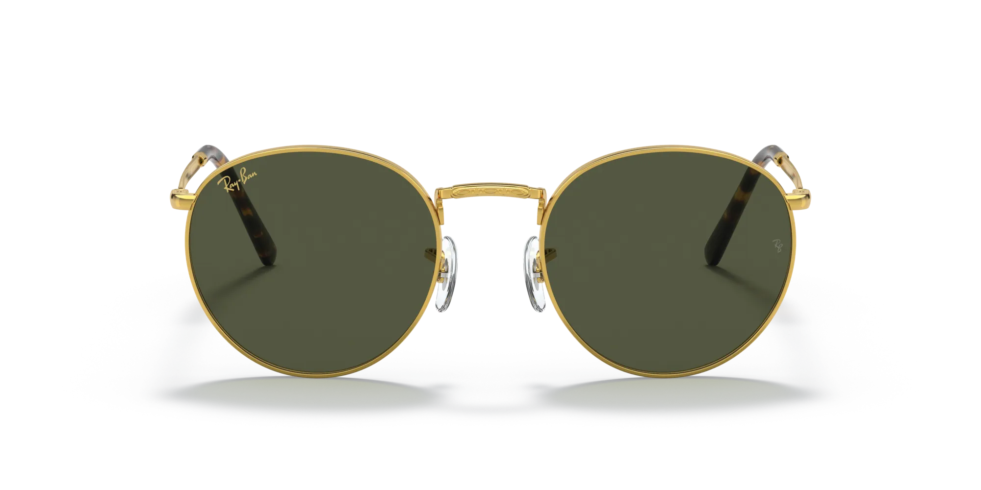 Ray - Ban RB3637 NEW ROUND 919631 Occhiali da sole Metallo Oro Verde Pantos Normale - immagine 3