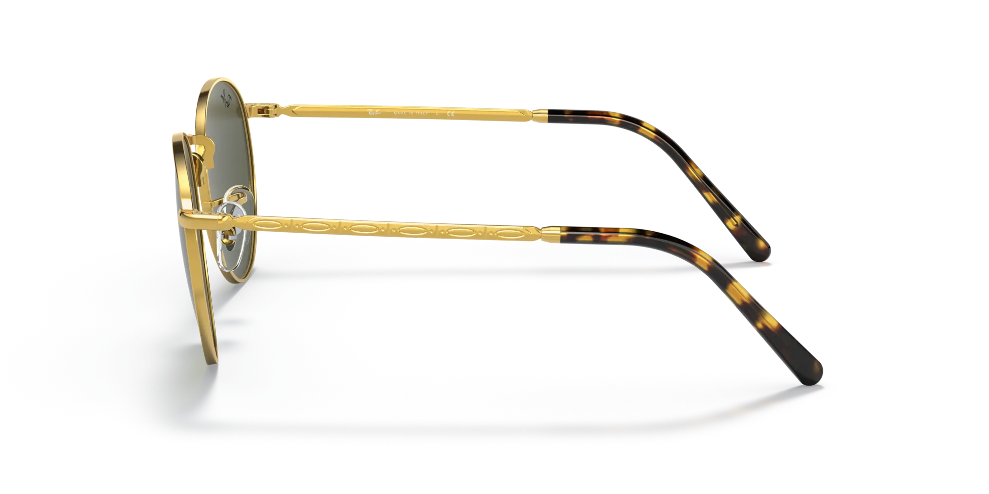 Ray - Ban RB3637 NEW ROUND 919631 Occhiali da sole Metallo Oro Verde Pantos Normale - immagine 4
