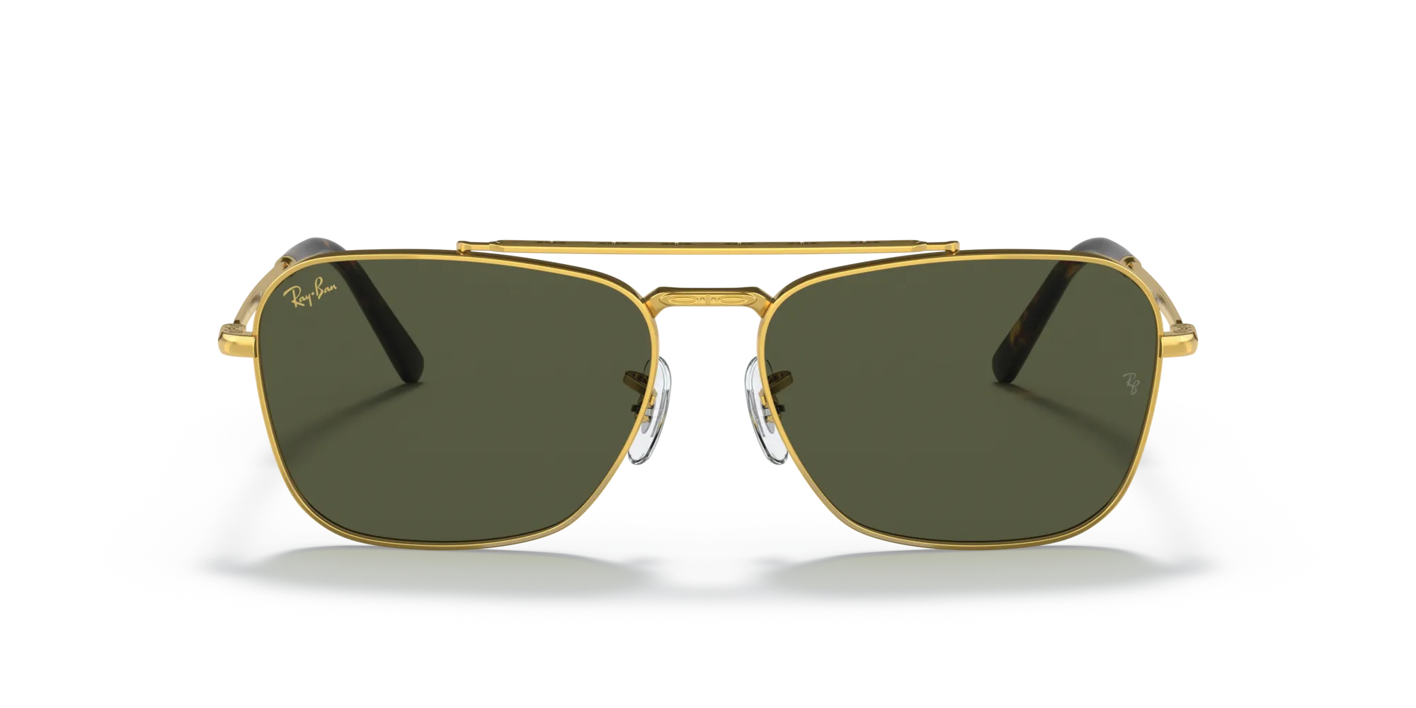 Ray - Ban RB3636 NEW CARAVAN 919631 Occhiali da sole Metallo Oro Verde Squadrata Normale - immagine 3