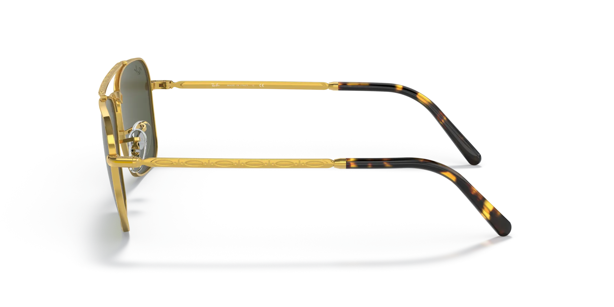 Ray - Ban RB3636 NEW CARAVAN 919631 Occhiali da sole Metallo Oro Verde Squadrata Normale - immagine 4
