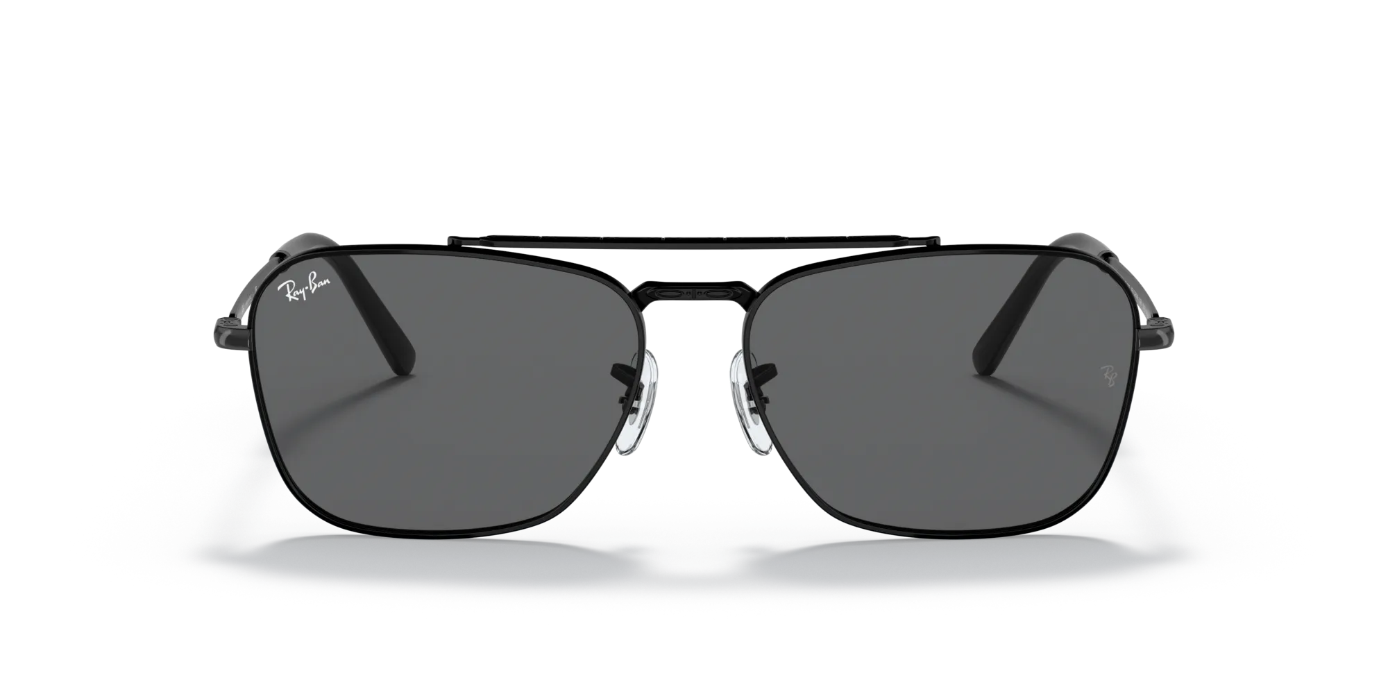 Ray - Ban RB3636 NEW CARAVAN 002/B1 Occhiali da sole Metallo Nero Grigio Squadrata Normale - immagine 3