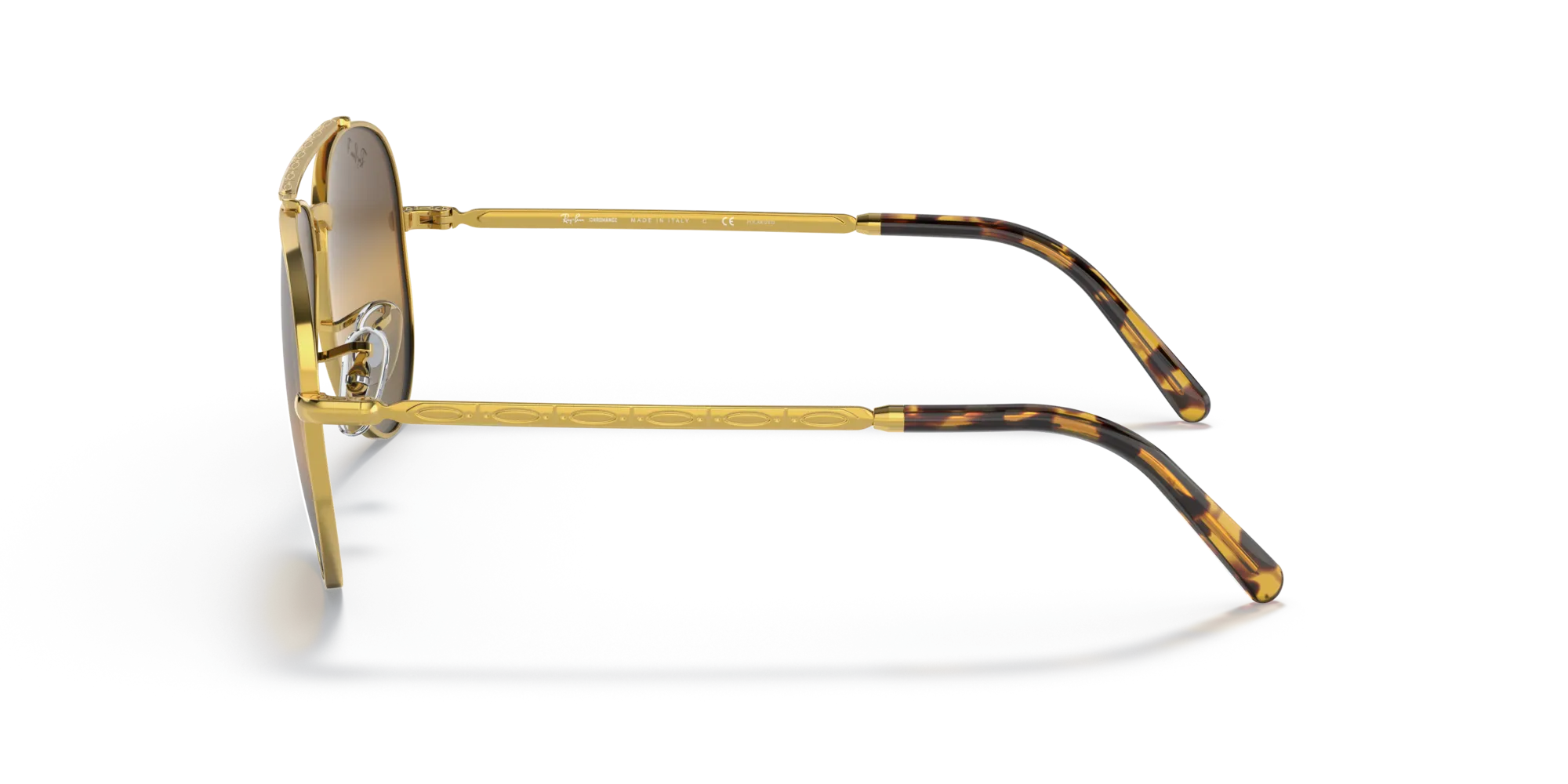 Ray - Ban RB3625 NEW AVIATOR 9196G5 Occhiali da sole Metallo Oro Marrone Pilot Polarizzata Sfumato - immagine 4
