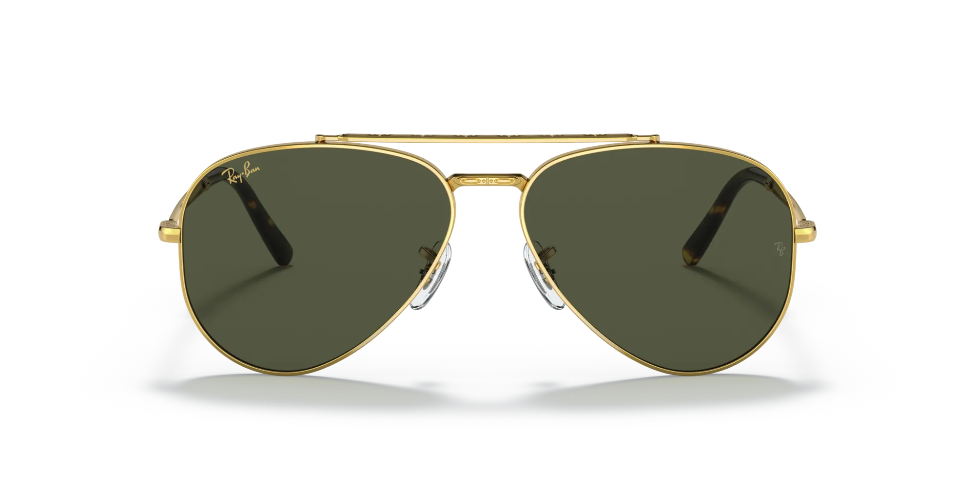 Ray - Ban RB3625 NEW AVIATOR 919631 Occhiali da sole Metallo Oro Verde Pilot Normale - immagine 3