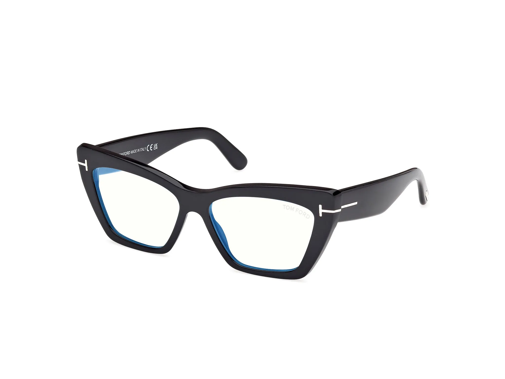 TOM FORD FT6026-B 1 Montature da vista Acetato Nero Cat Eye Normale - immagine 1