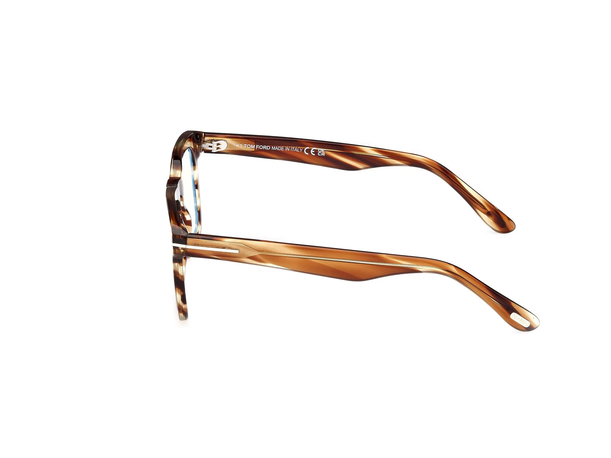 TOM FORD FT6025-B 53 Montature da vista Acetato Havana Squadrata Normale - immagine 3