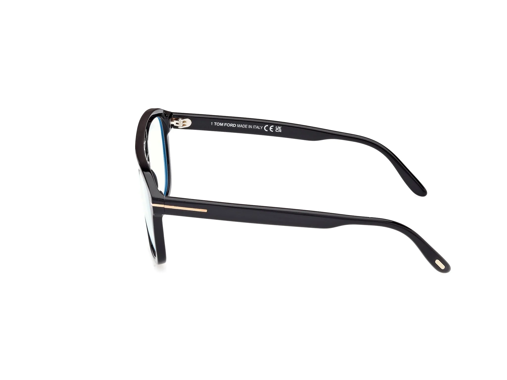 TOM FORD FT6024-B 1 Montature da vista Acetato Nero Squadrata Normale - immagine 3