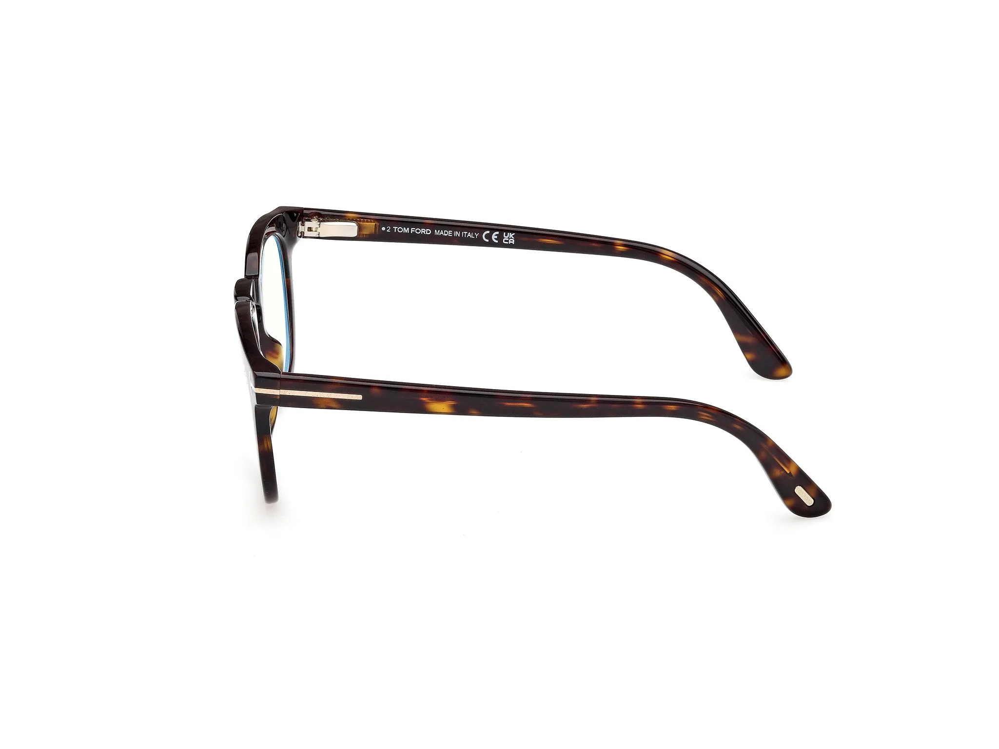TOM FORD FT5993-B 52 Montature da vista Acetato Havana Rotonda Normale - immagine 3