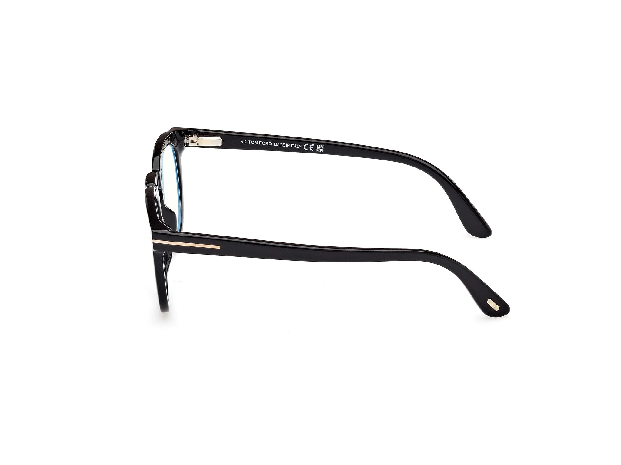 TOM FORD FT5993-B 1 Montature da vista Acetato Nero Rotonda Normale - immagine 3