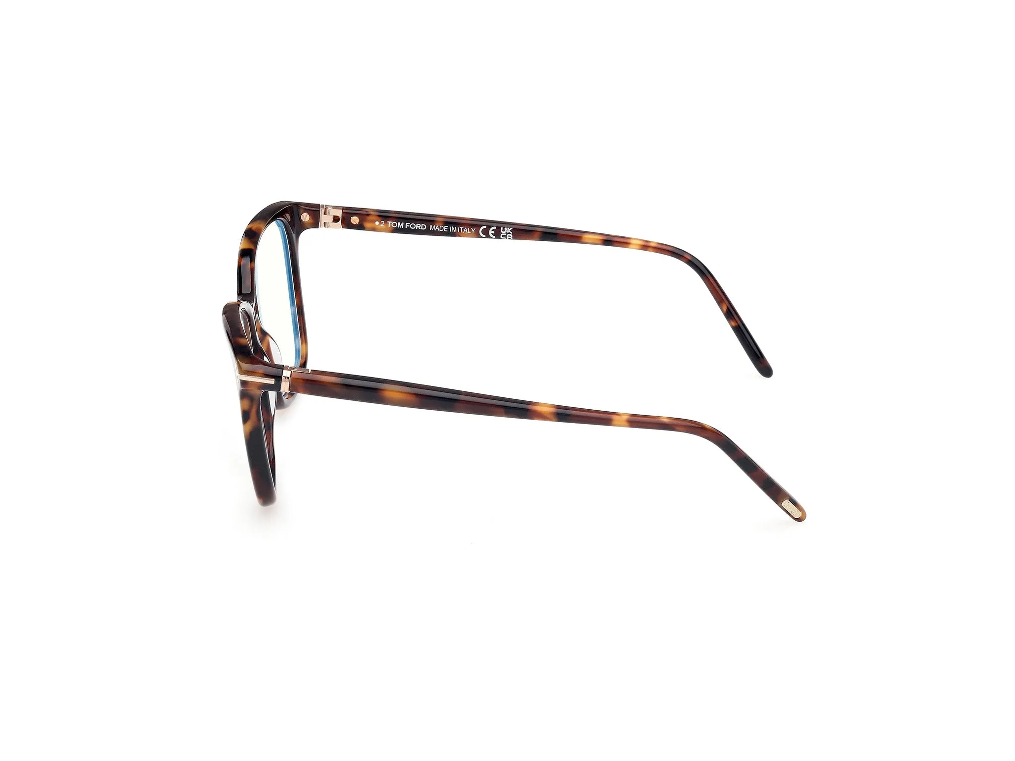 TOM FORD FT5989-B 52 Montature da vista Acetato Havana Squadrata Normale - immagine 3