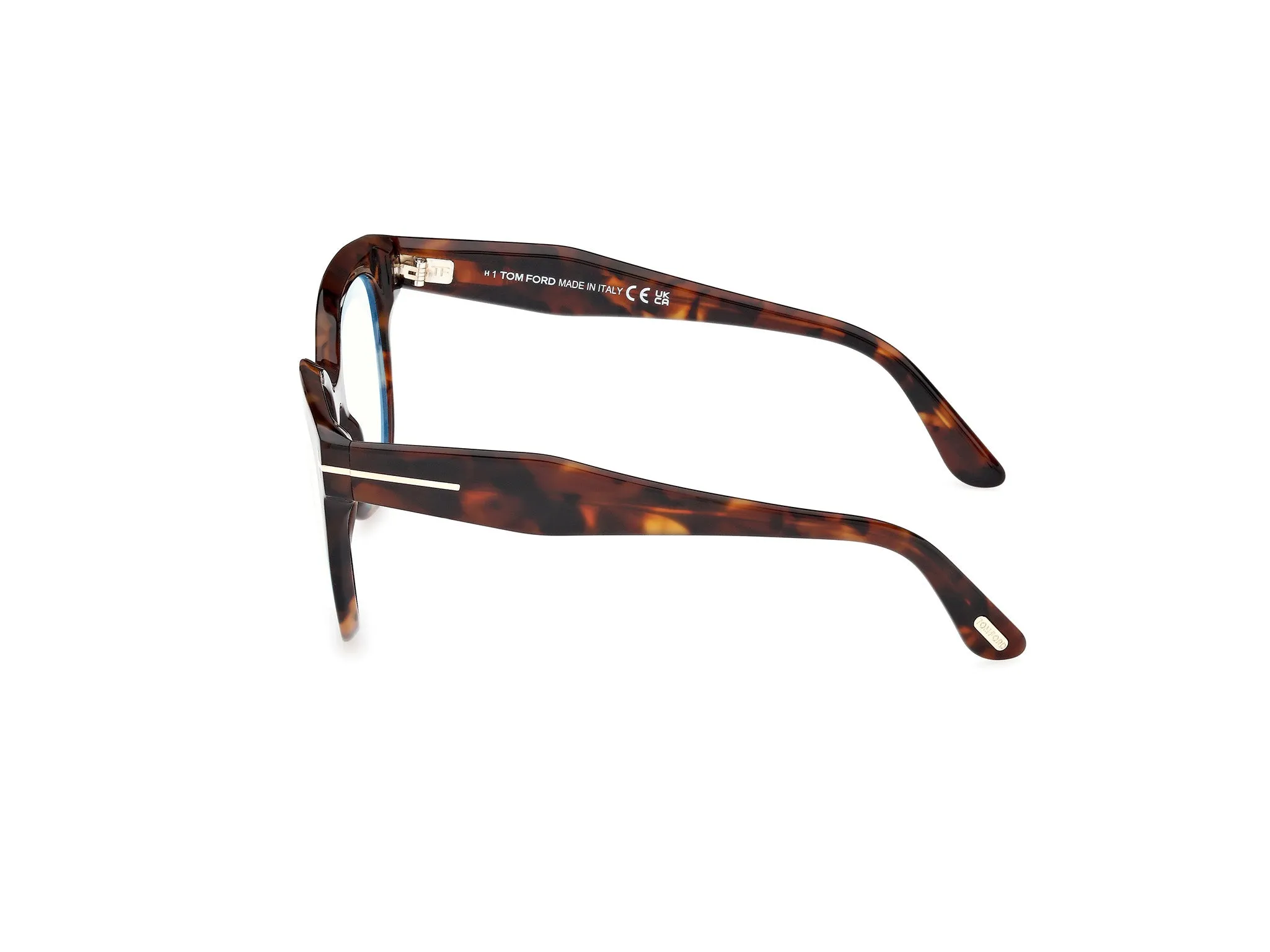 TOM FORD FT5987-B 52 Montature da vista Acetato Havana Farfalla Normale - immagine 3