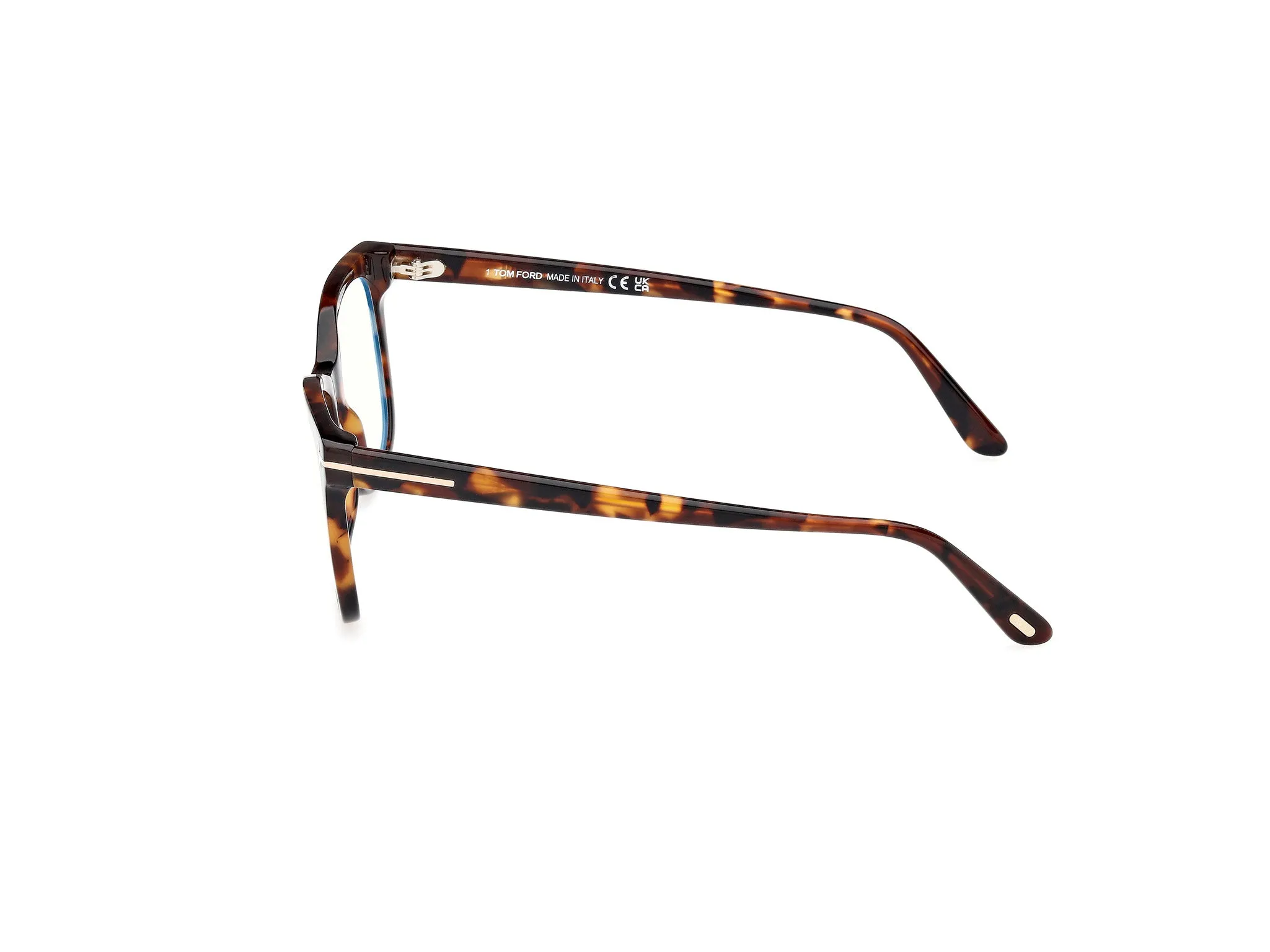 TOM FORD FT5986-B 52 Montature da vista Acetato Havana Squadrata Normale - immagine 3