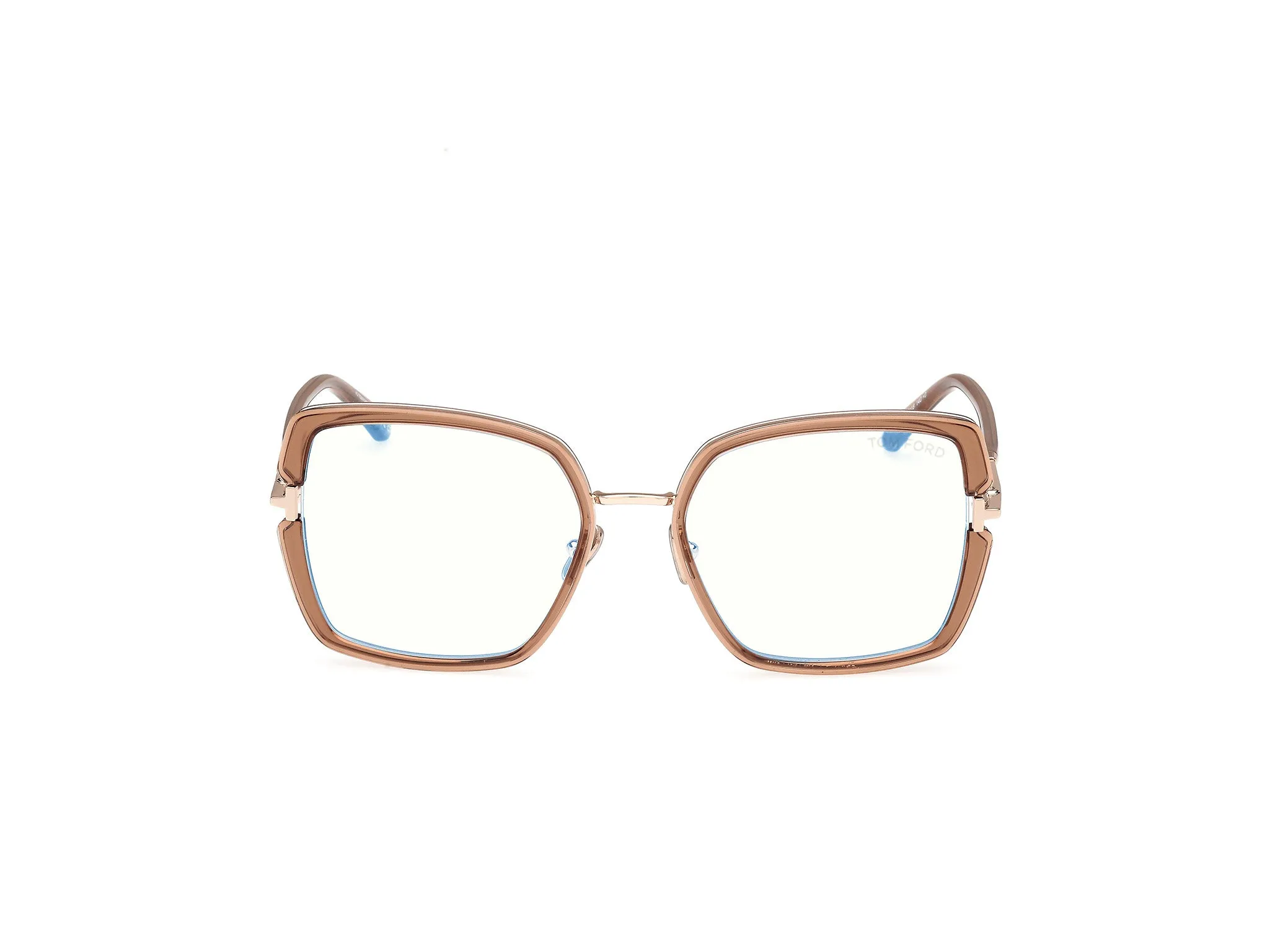 TOM FORD FT5985-B 45 Montature da vista Iniettato Marrone Squadrata Normale - immagine 2