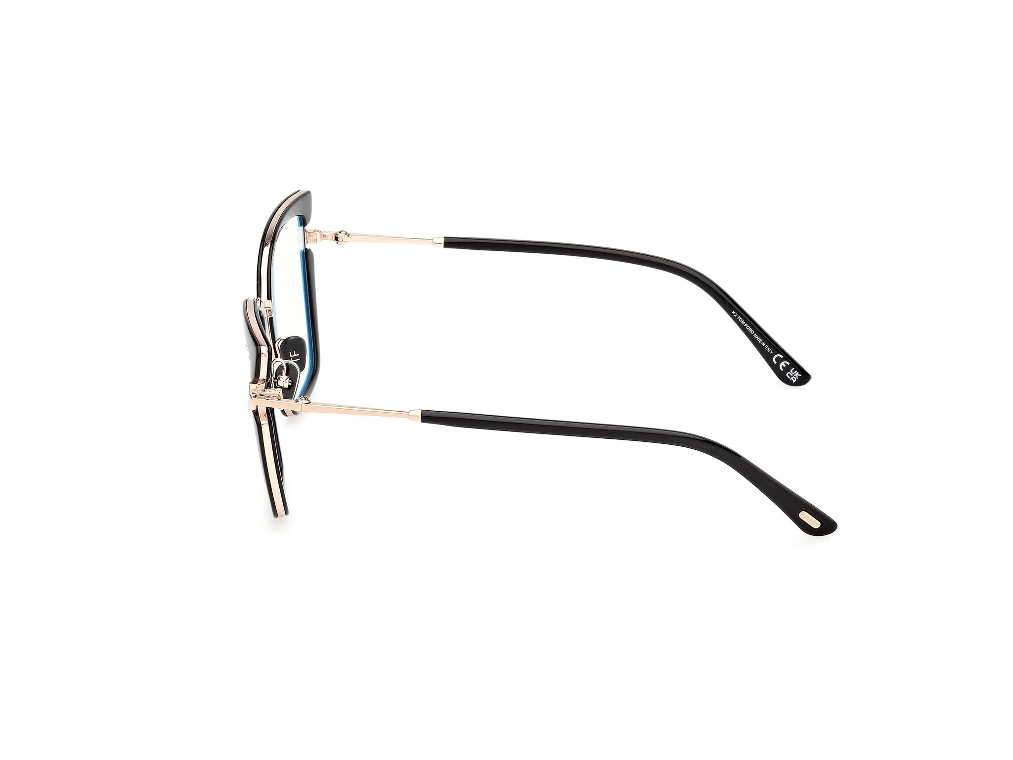 TOM FORD FT5984-B 1 Montature da vista Iniettato Nero Farfalla Normale - immagine 3