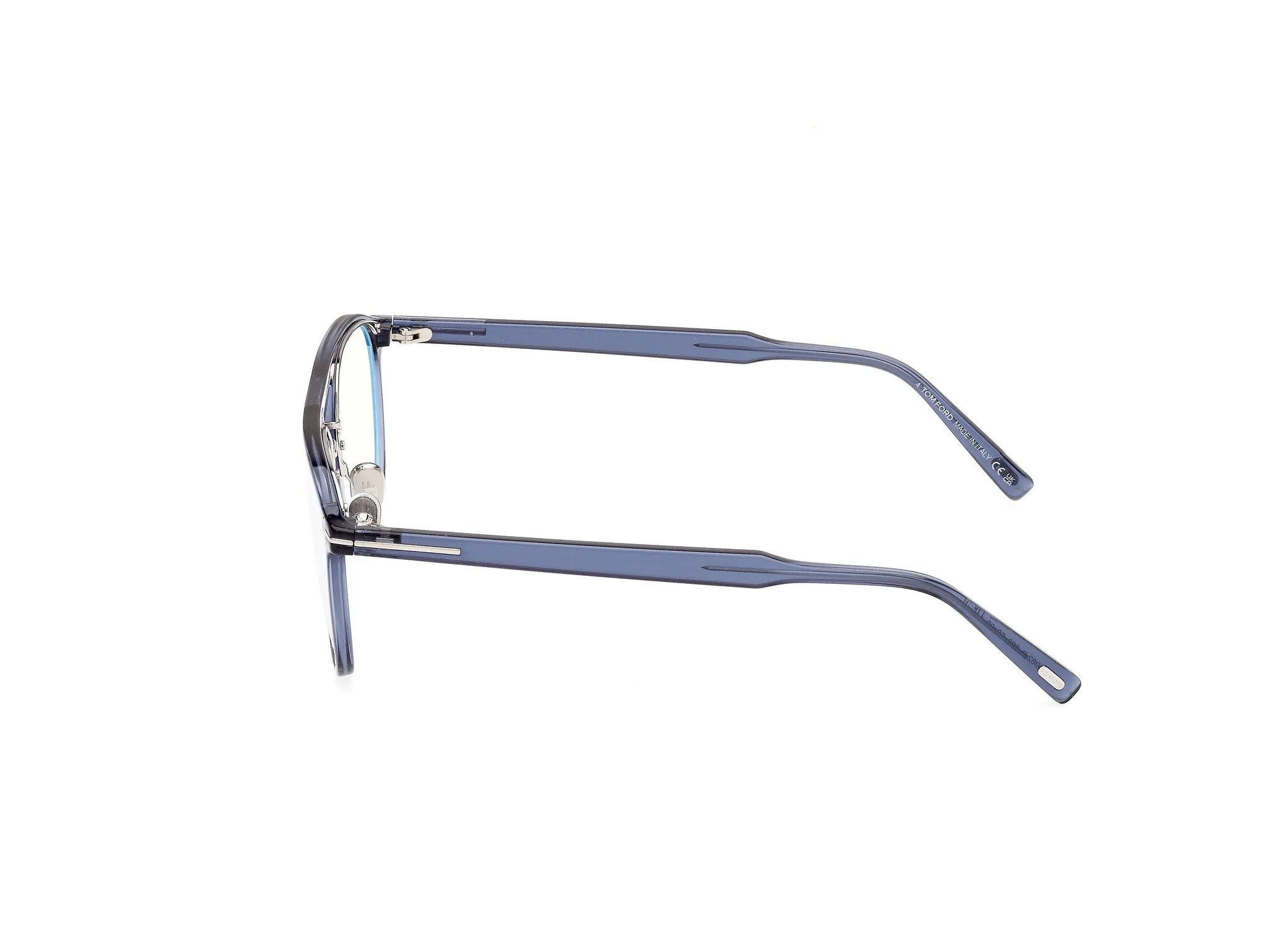 TOM FORD FT5982-B 90 Montature da vista Iniettato Blu Pilot Normale - immagine 3