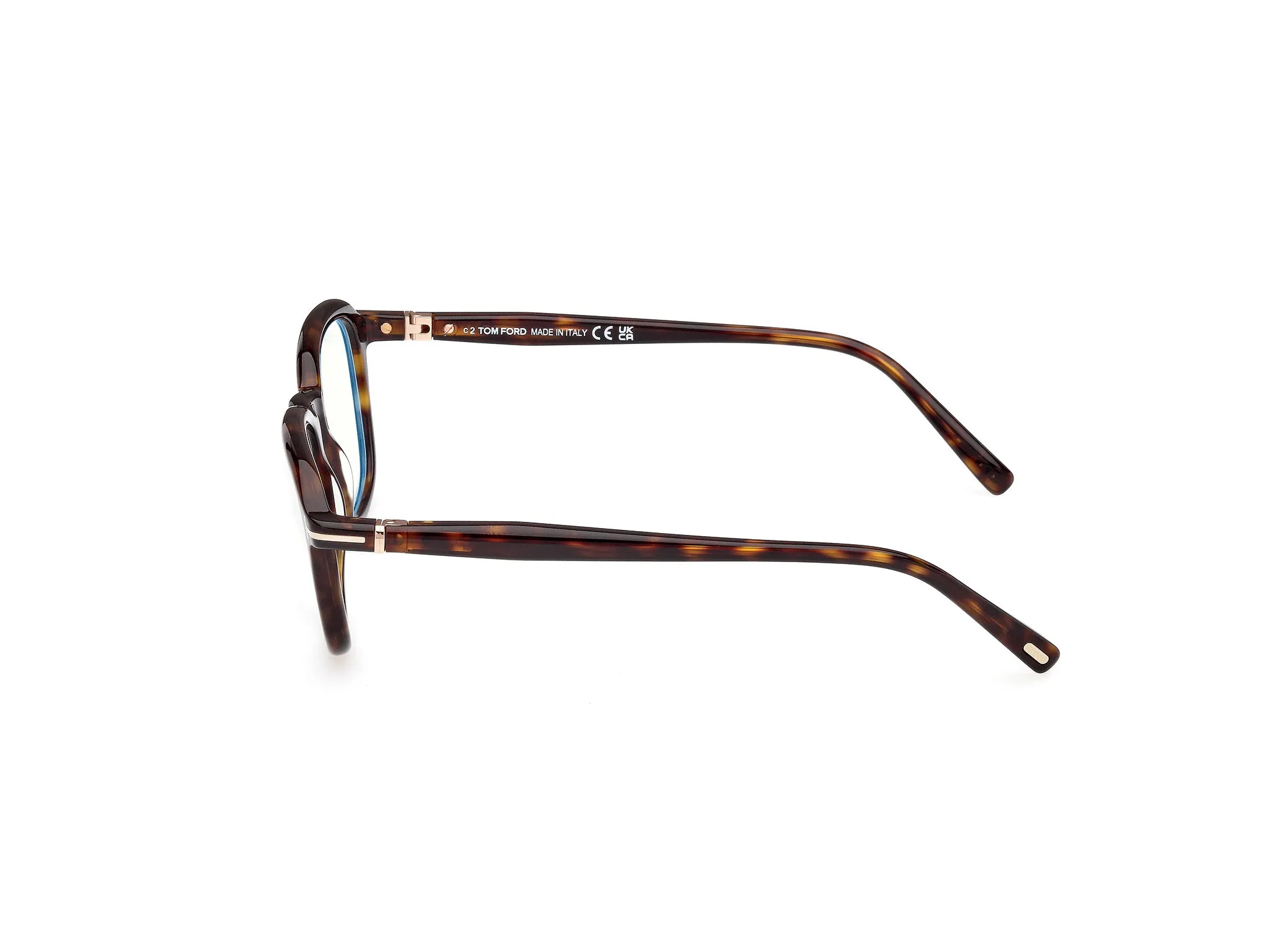 TOM FORD FT5980-B 52 Montature da vista Acetato Havana Squadrata Normale - immagine 3
