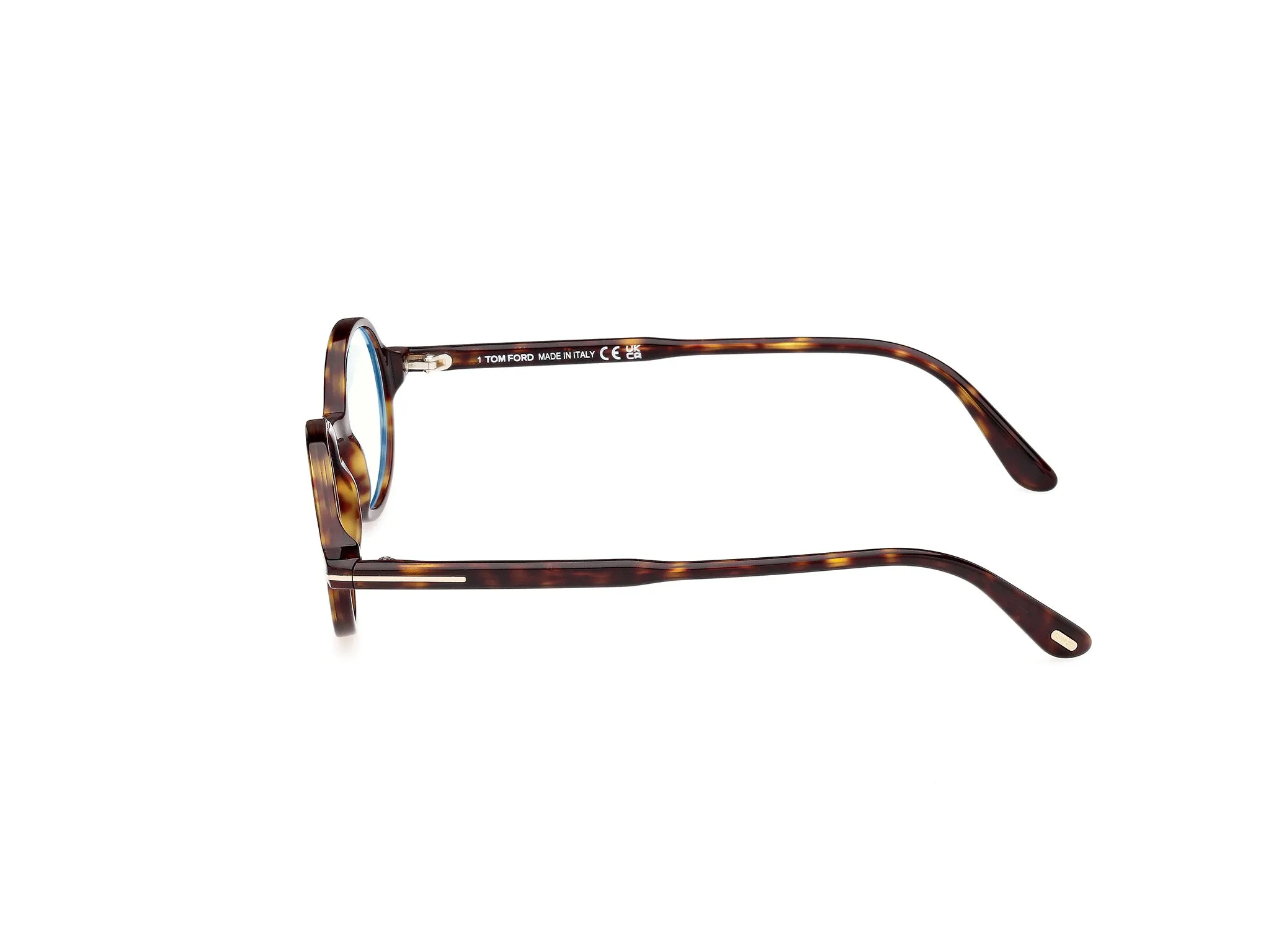 TOM FORD FT5975-B 52 Montature da vista Acetato Havana Rotonda Normale - immagine 3