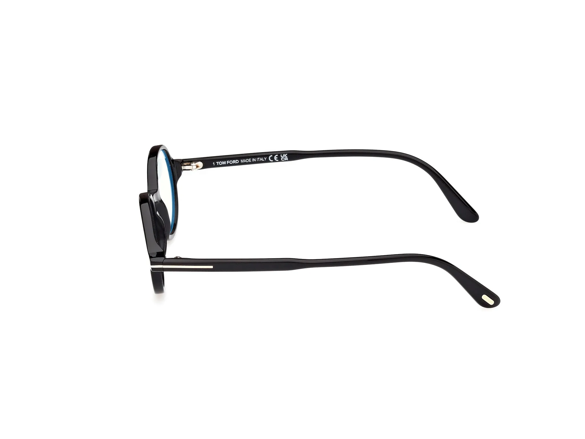 TOM FORD FT5975-B 1 Montature da vista Acetato Nero Rotonda Normale - immagine 3