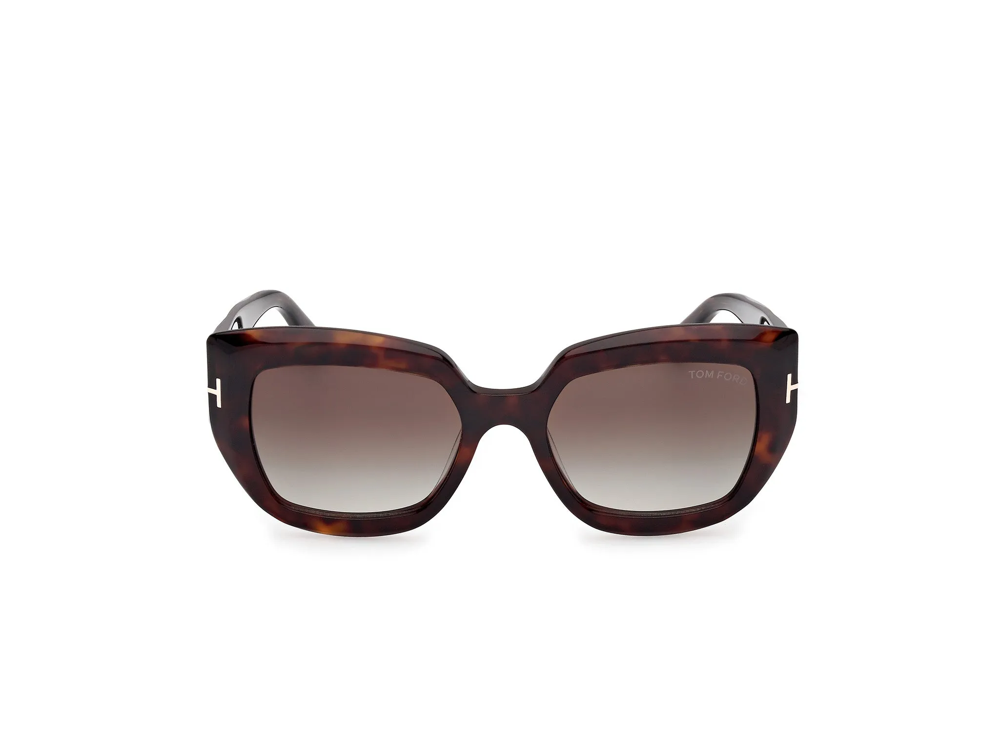 TOM FORD FT1192 SALTZMAN 52B Occhiali da sole Acetato Havana Grigio Farfalla Normale Sfumato - immagine 2