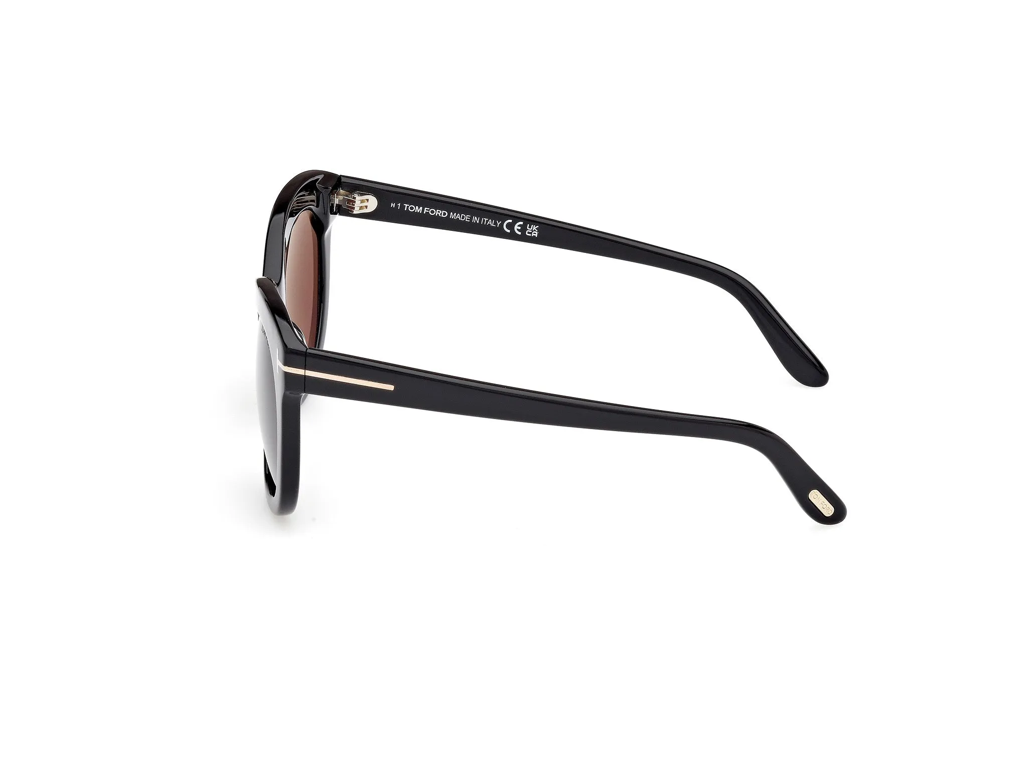 TOM FORD FT1189 ODETTE 01E Occhiali da sole Acetato Nero Marrone Farfalla Normale - immagine 3