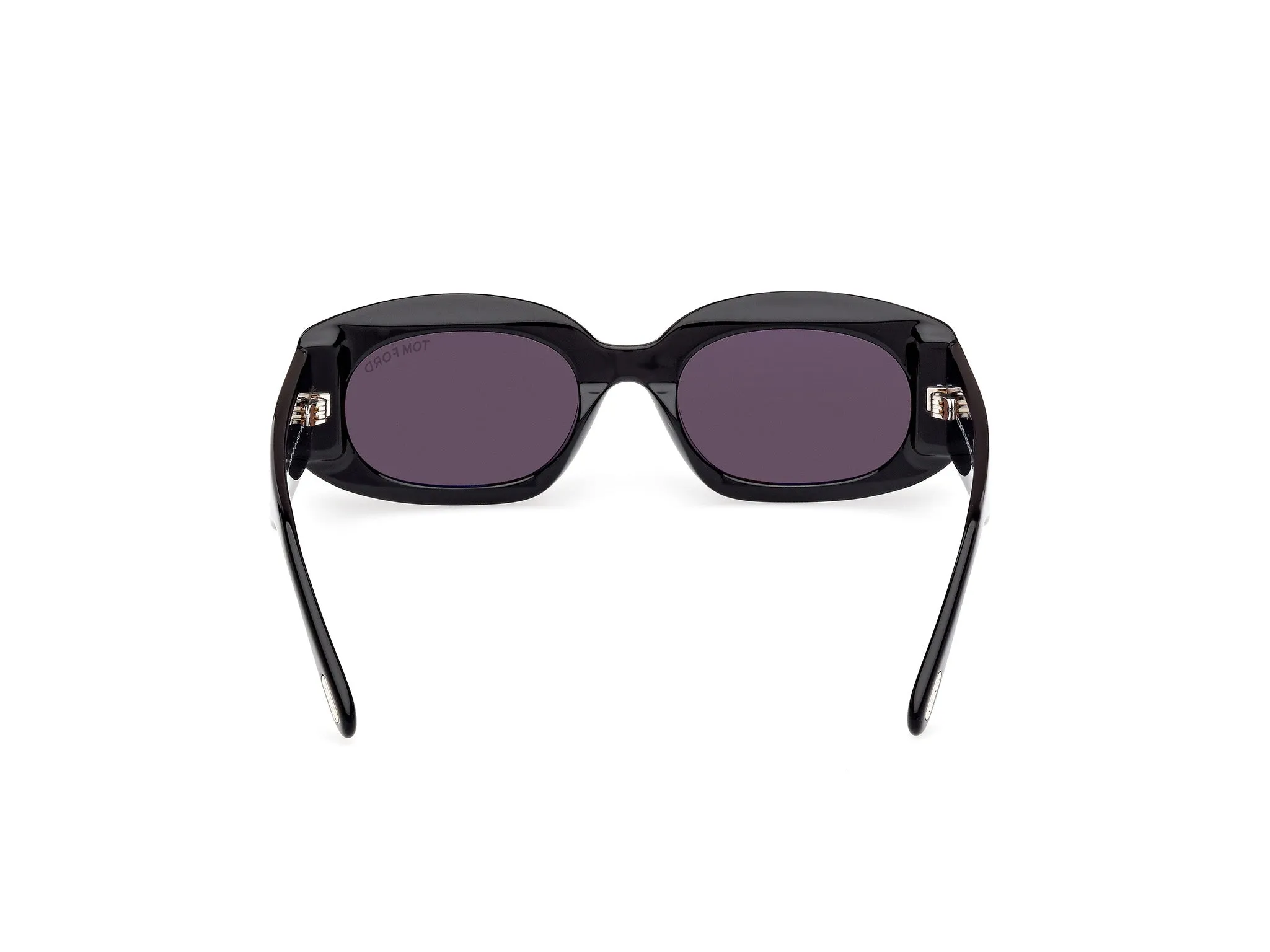 TOM FORD FT1187 CIELLE 01A Occhiali da sole Acetato Nero Fumo Rotonda Normale - immagine 4