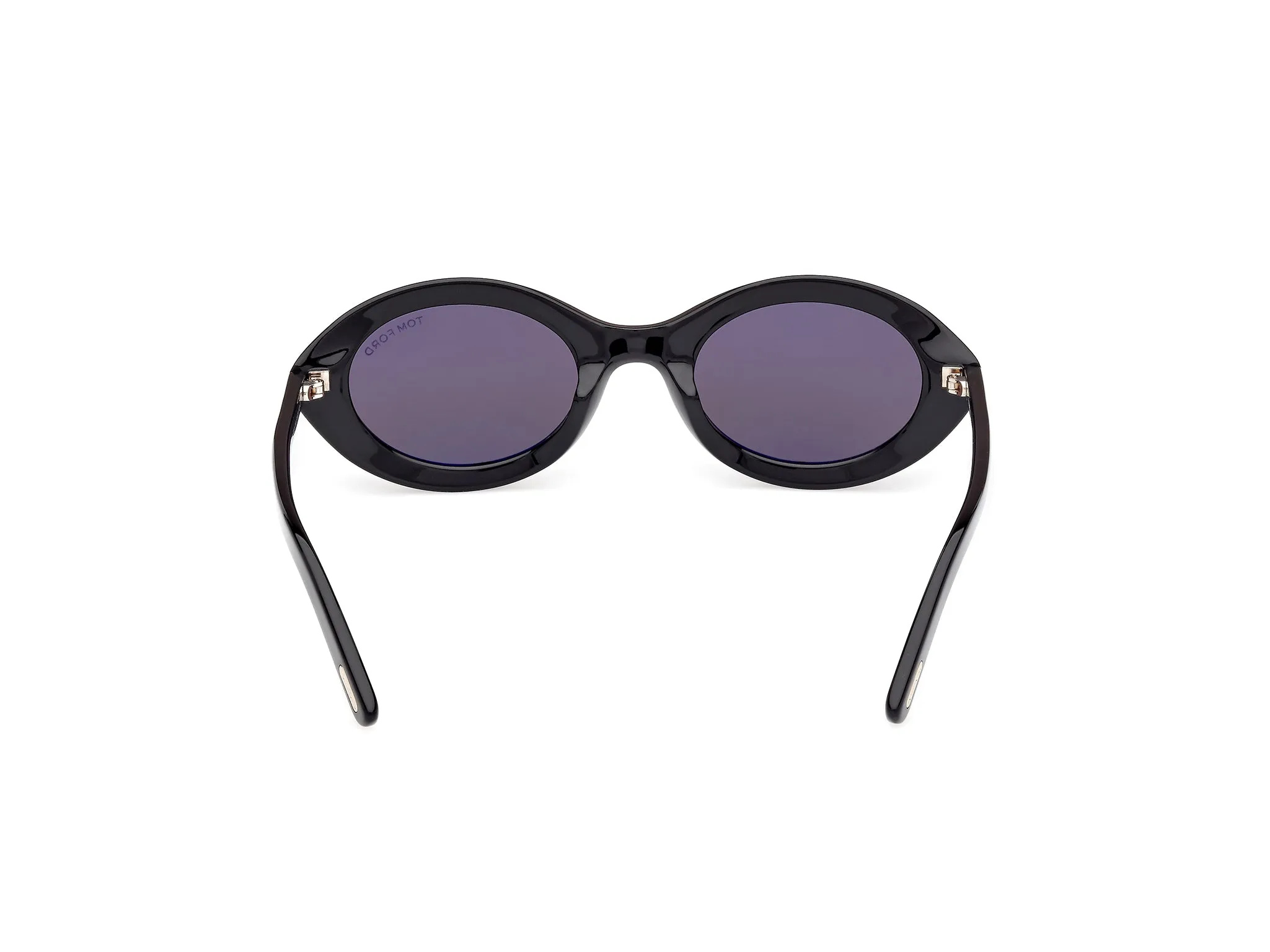 TOM FORD FT1186 CARMEN 01A Occhiali da sole Acetato Nero Fumo Rotonda Normale - immagine 4